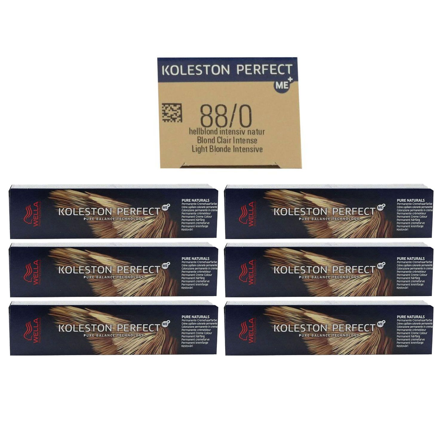 Wella Koleston 6 x 60 ml 88/0 hellblond intensiv natur Set