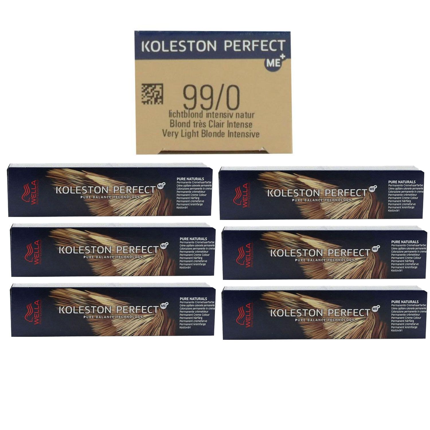 Wella Koleston 6 x 60 ml 99/0 lichtblond intensiv natur Set