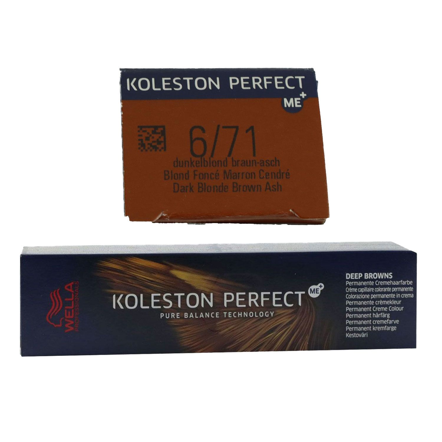 Wella Koleston Perfect ME+ 6/77 – Dunkelblond Braun Intensiv, 6er Pack à 60 Ml