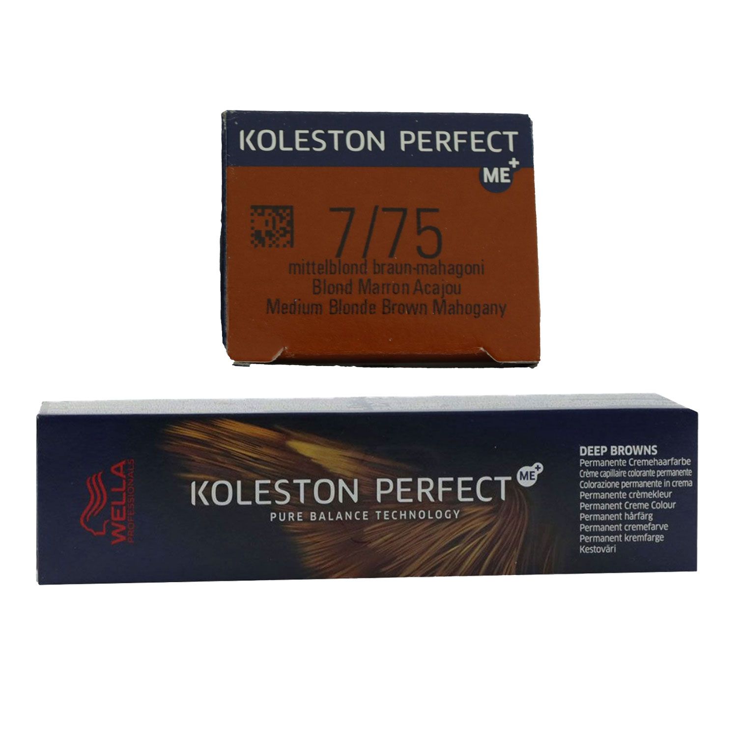 Wella Koleston Perfect ME Deep Browns 60 ml 7/75 mittelblond braun mahagoni