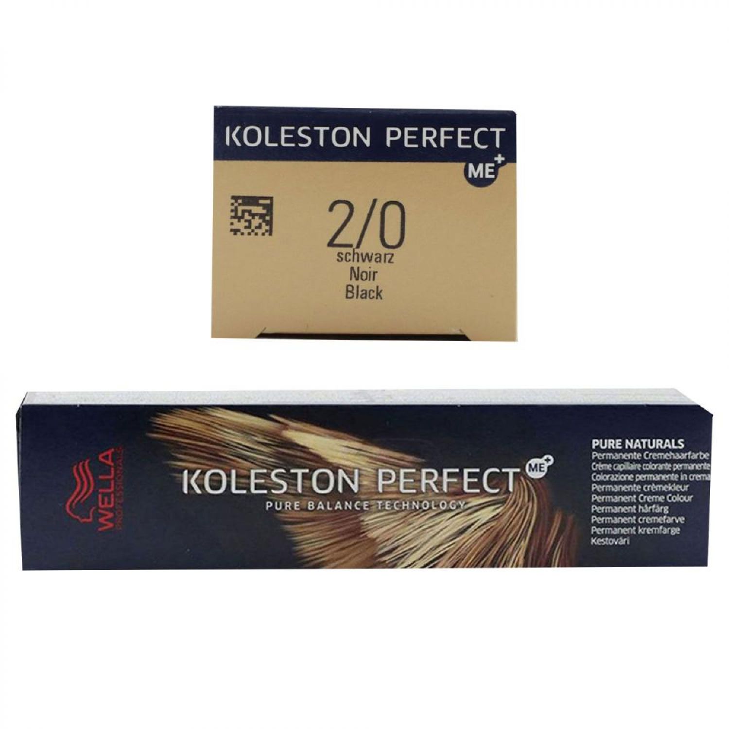 Wella Koleston Perfect ME Pure Naturals 60 ml 2/0 schwarz