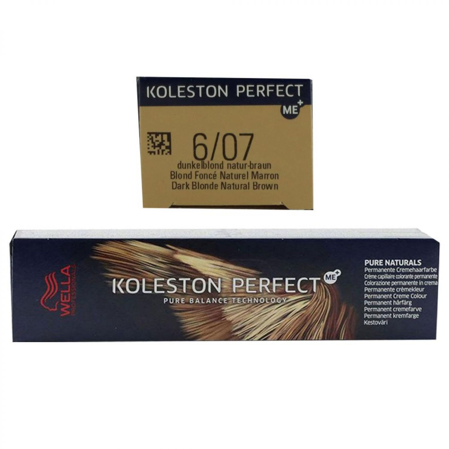 Wella Koleston Perfect ME Pure Naturals 60 ml 6/07 dunkelblond natur braun