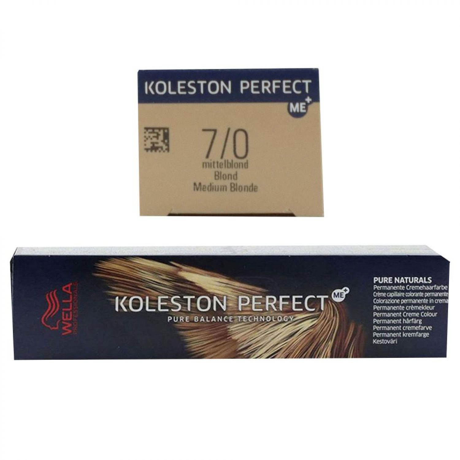 Wella Koleston Perfect ME Pure Naturals 60 ml 7/0 mittelblond