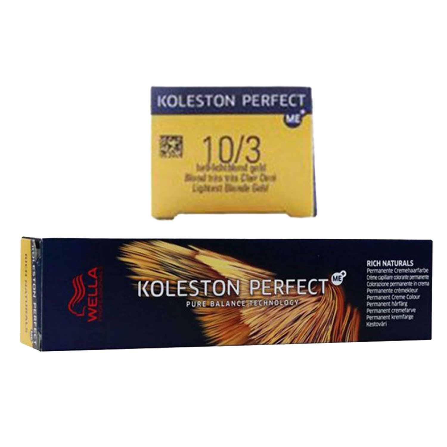 Wella Koleston Perfect ME Rich Naturals 60 ml 10/3 hell lichtblond gold