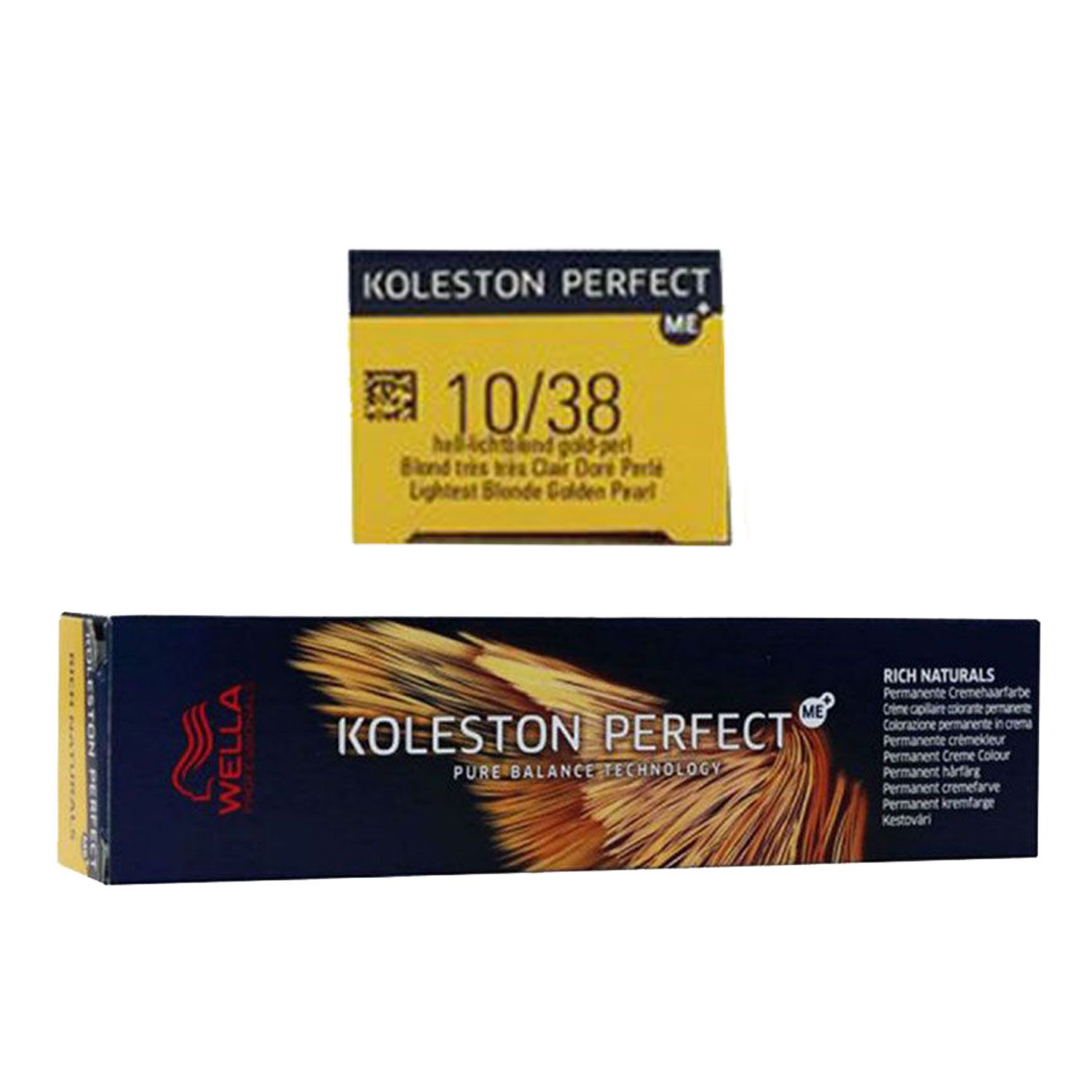 Wella Koleston Perfect ME Rich Naturals 60 ml 10/38 hell lichtblond gold pearl