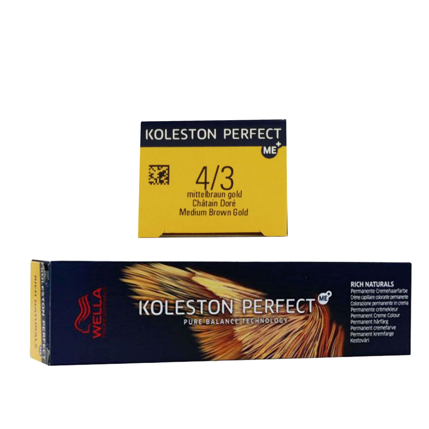 Wella Koleston Perfect ME Rich Naturals 60 ml 4/3 mittelbraun gold