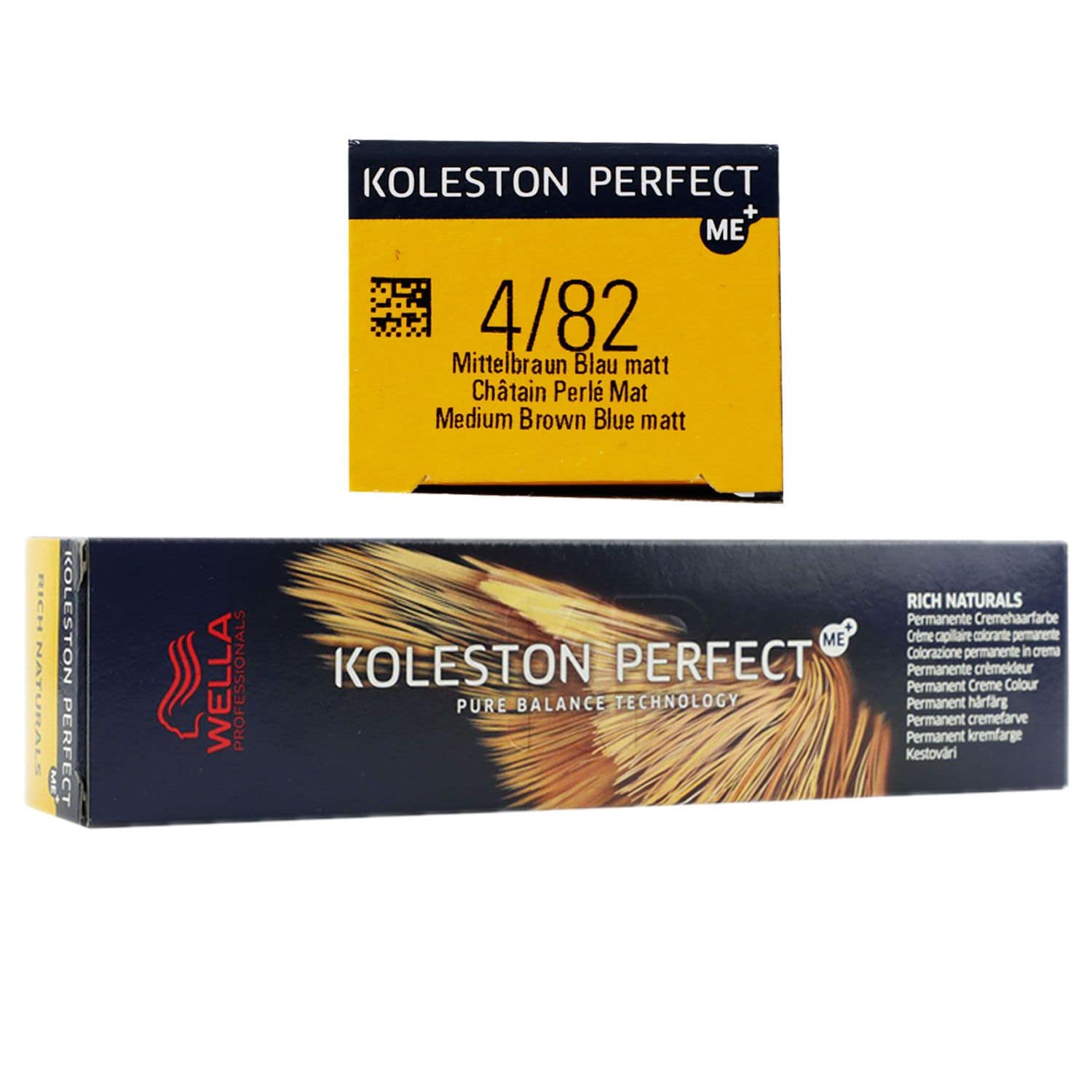 Wella Koleston Perfect ME Rich Naturals 60 ml 4/82 mittelbraun perl matt