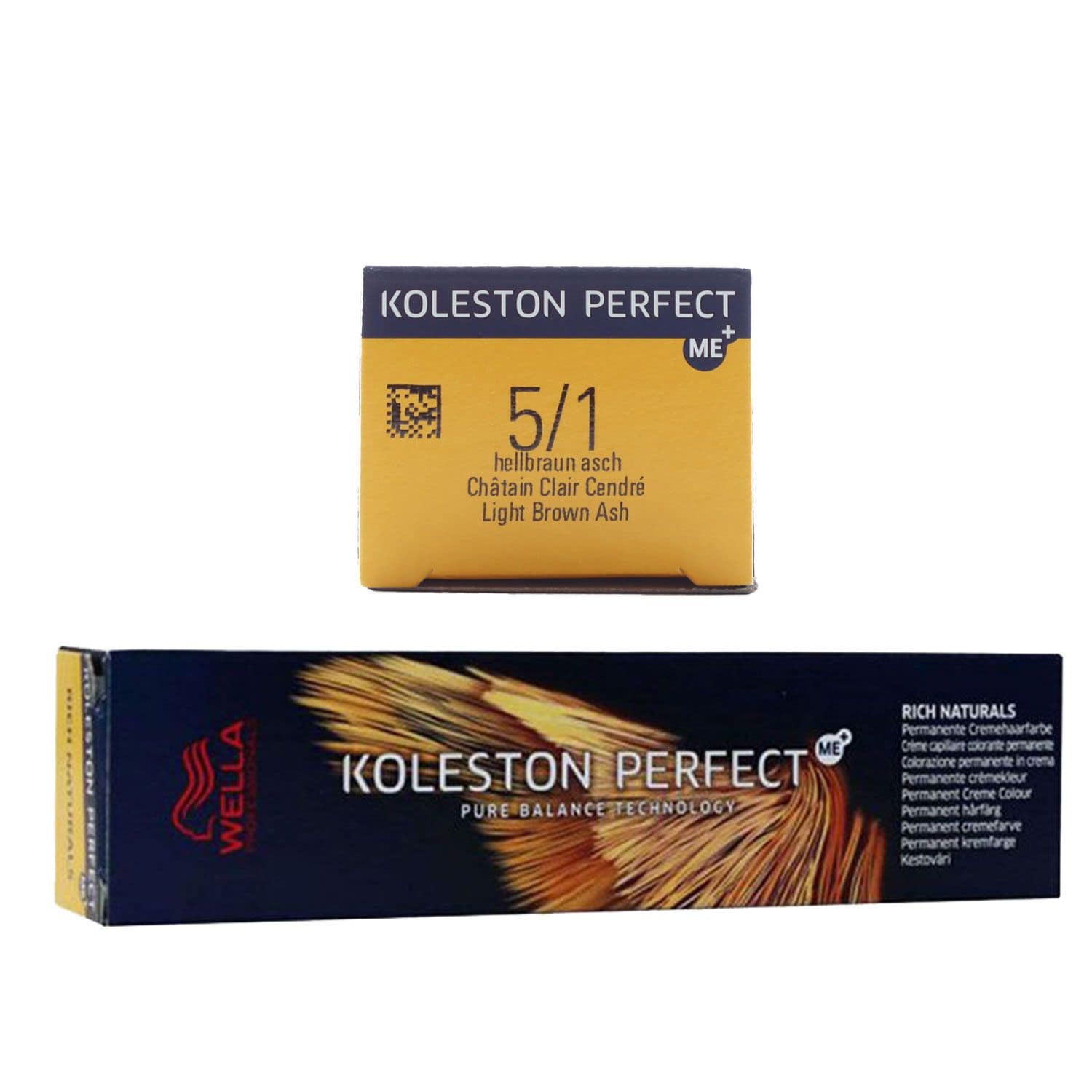 Wella Koleston Perfect ME Rich Naturals 60 ml 5/1 hellbraun asch