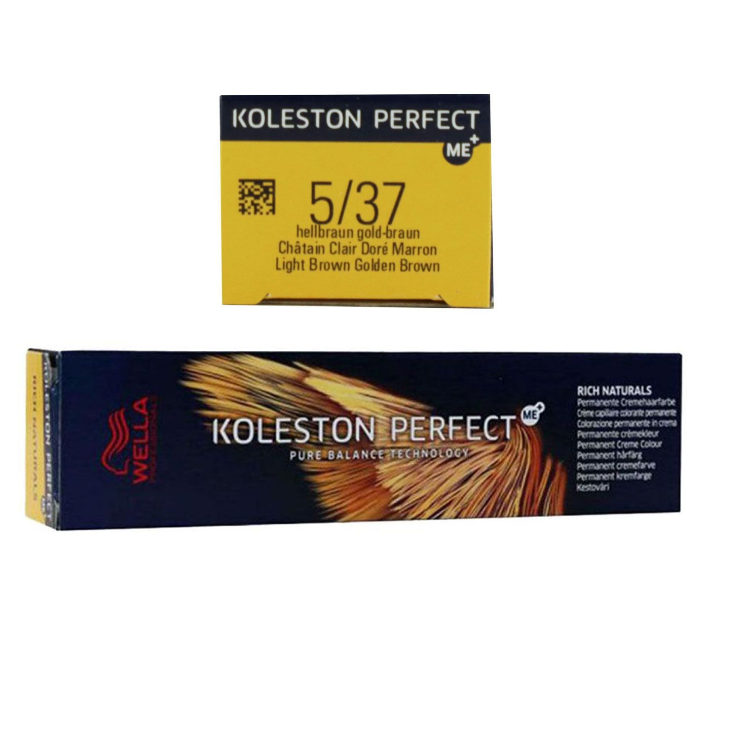 Wella Koleston Perfect ME Rich Naturals 60 ml 5/37 hellbraun gold braun
