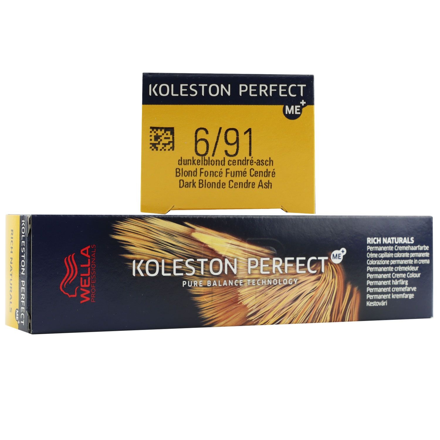 Wella Koleston Perfect ME Rich Naturals 60 ml 6/91 dunkelblond cendre asch