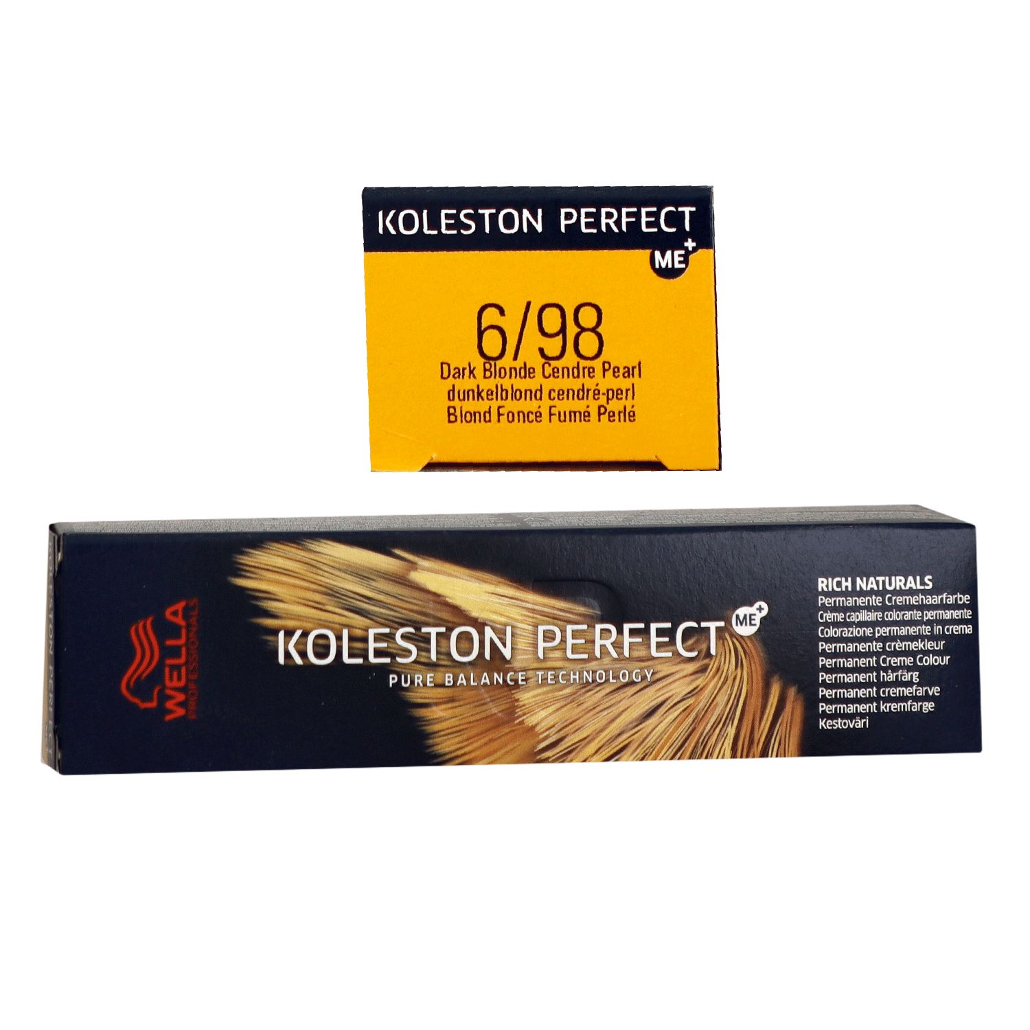 Wella Koleston Perfect ME Rich Naturals 60 ml 6/98 dunkelblond cendre pearl