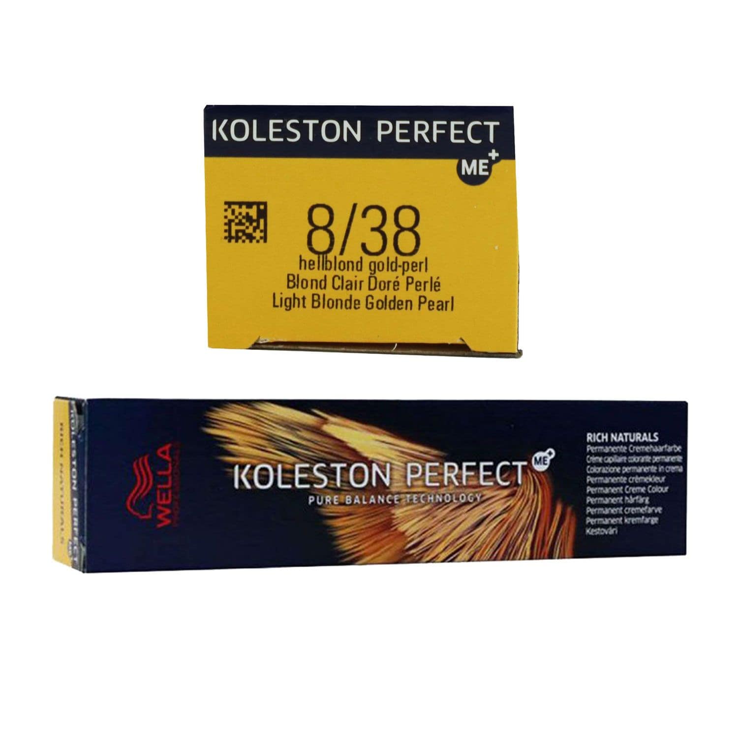 Wella Koleston Perfect ME Rich Naturals 60 ml 8/38 hellblond gold pearl
