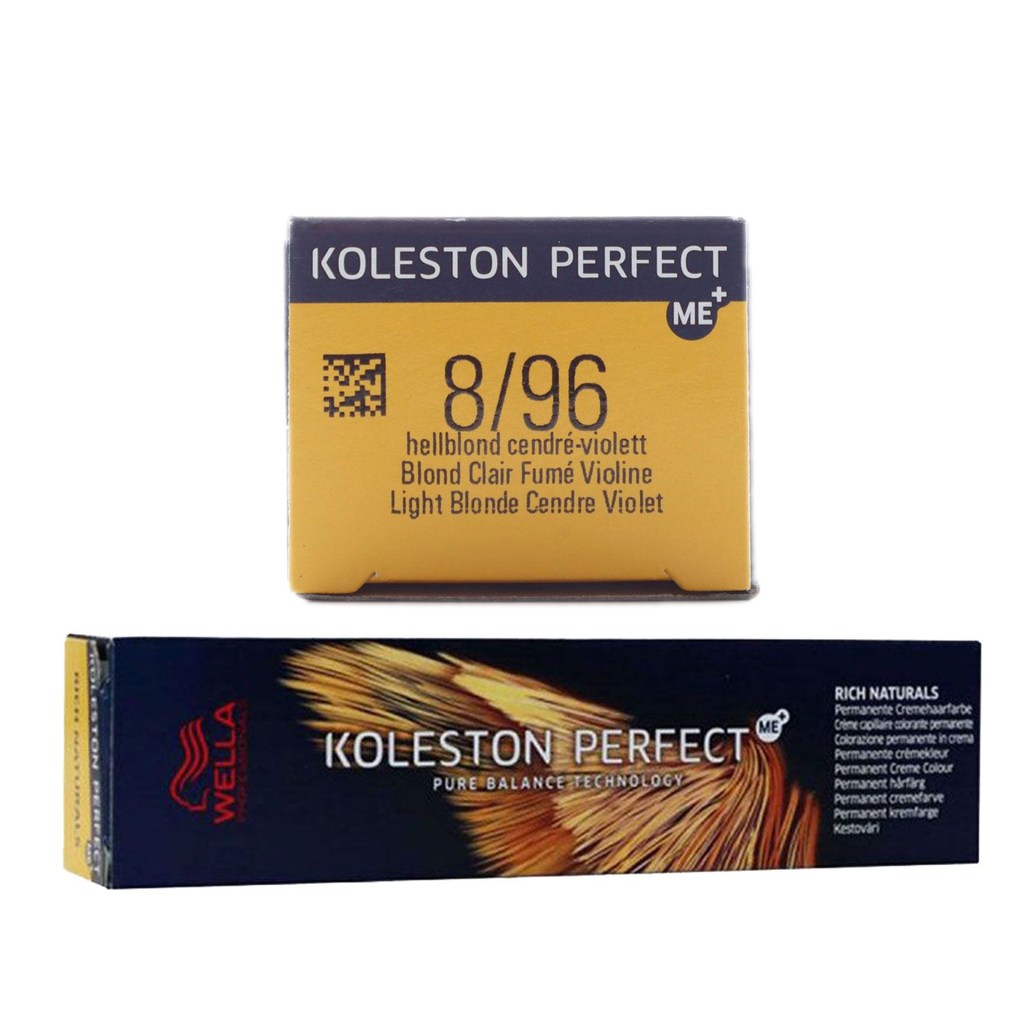 Wella Koleston Perfect ME Rich Naturals 60 ml 8/96 hellblond cendre-violett