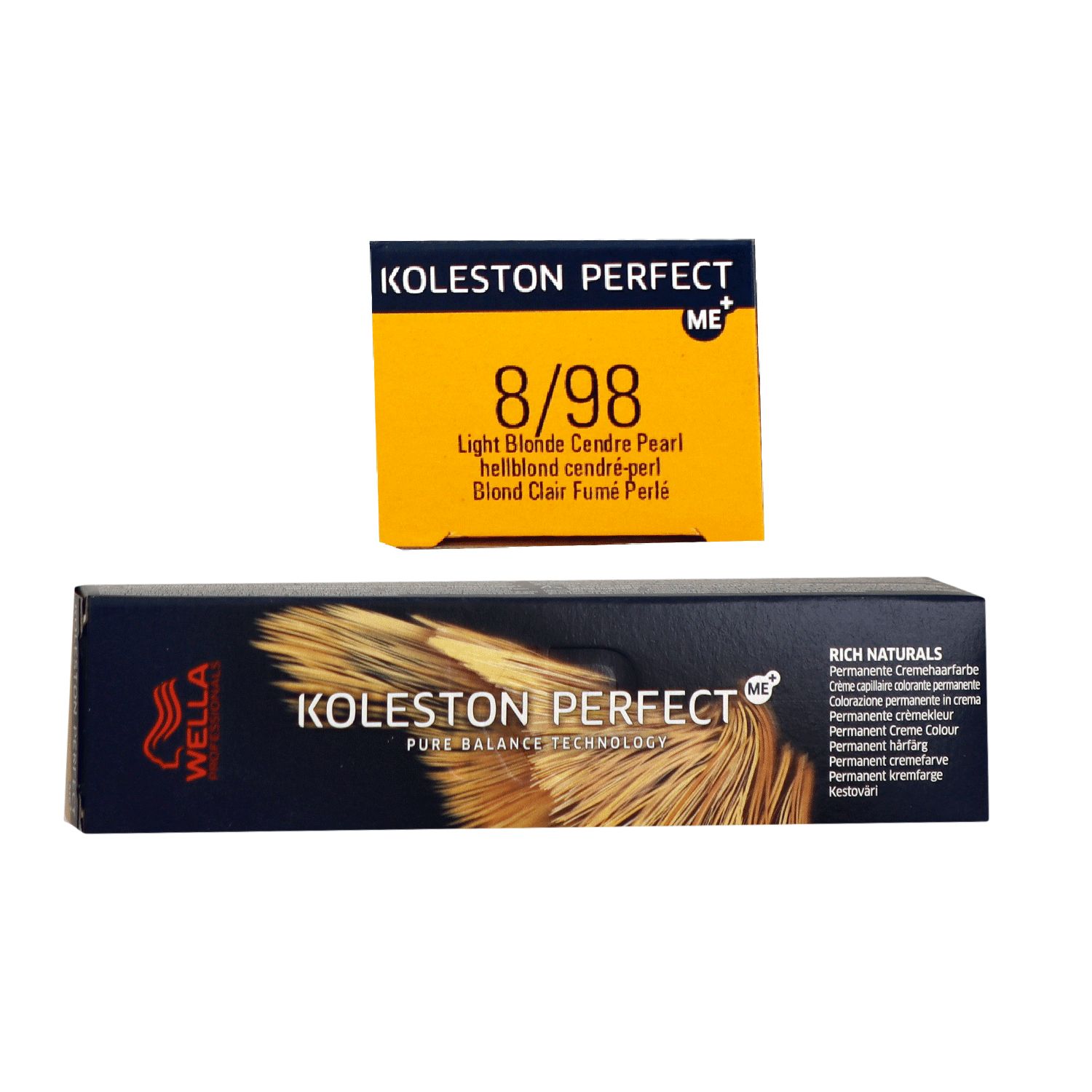 Wella Koleston Perfect ME Rich Naturals 60 ml 8/98 hellblond cendre pearl