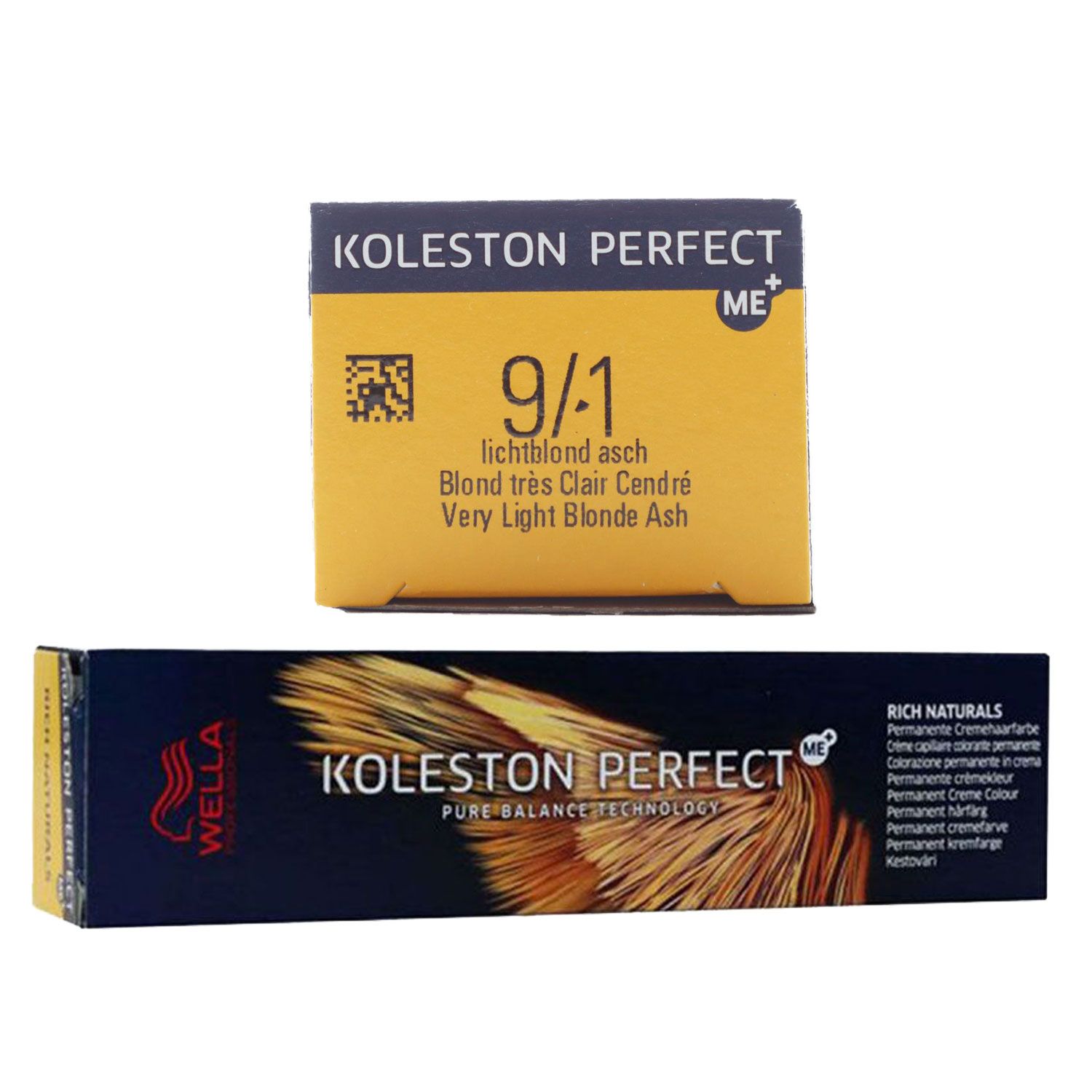 Wella Koleston Perfect ME Rich Naturals 60 ml 9/1 lichtblond asch