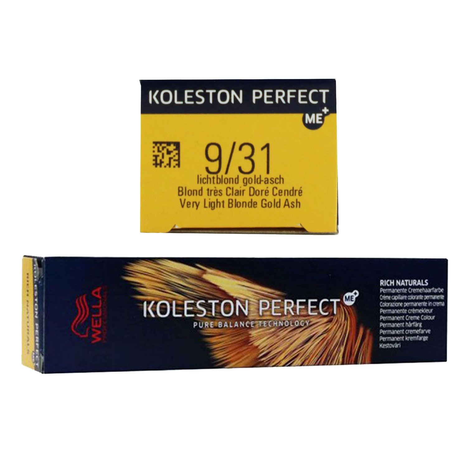 Wella Koleston Perfect ME Rich Naturals 60 ml 9/31 lichtblond gold asch