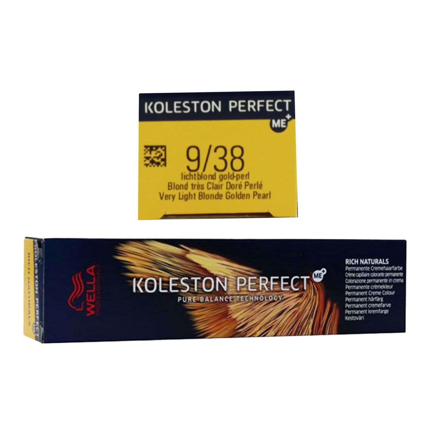 Wella Koleston Perfect ME Rich Naturals 60 ml 9/38 lichtblond gold pearl