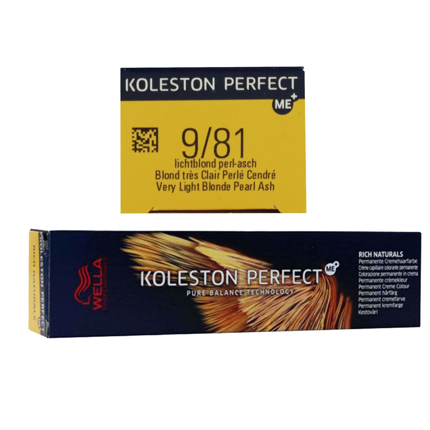 Wella Koleston Perfect ME Rich Naturals 60 ml 9/81 lichtblond pearl asch
