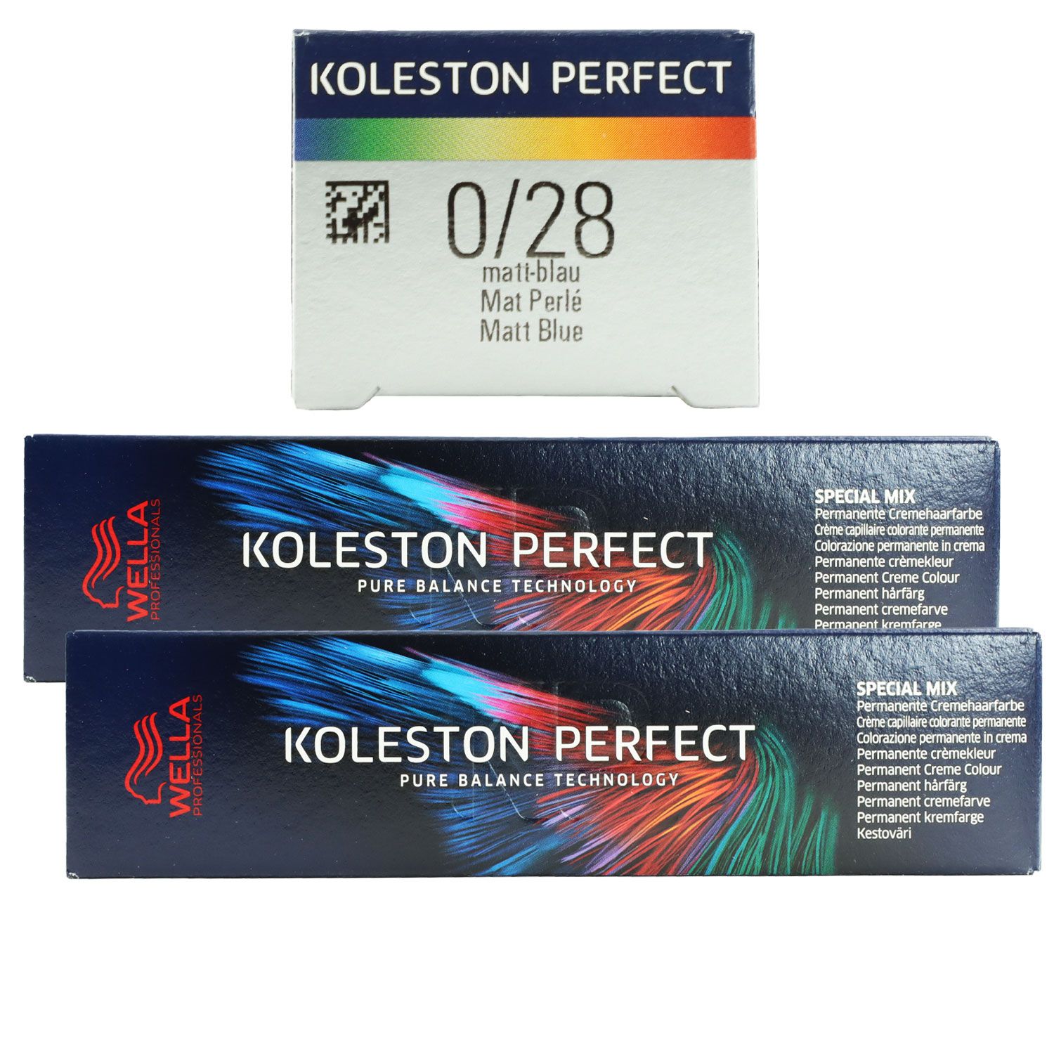 Wella Koleston Perfect ME Special Mix 2 x 60 ml 0/28 Matt Blau Set