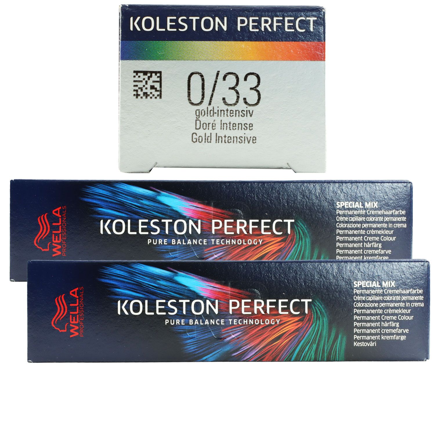 Wella Koleston Perfect ME Special Mix 2 x 60 ml 0/33 Gold Intensiv Set