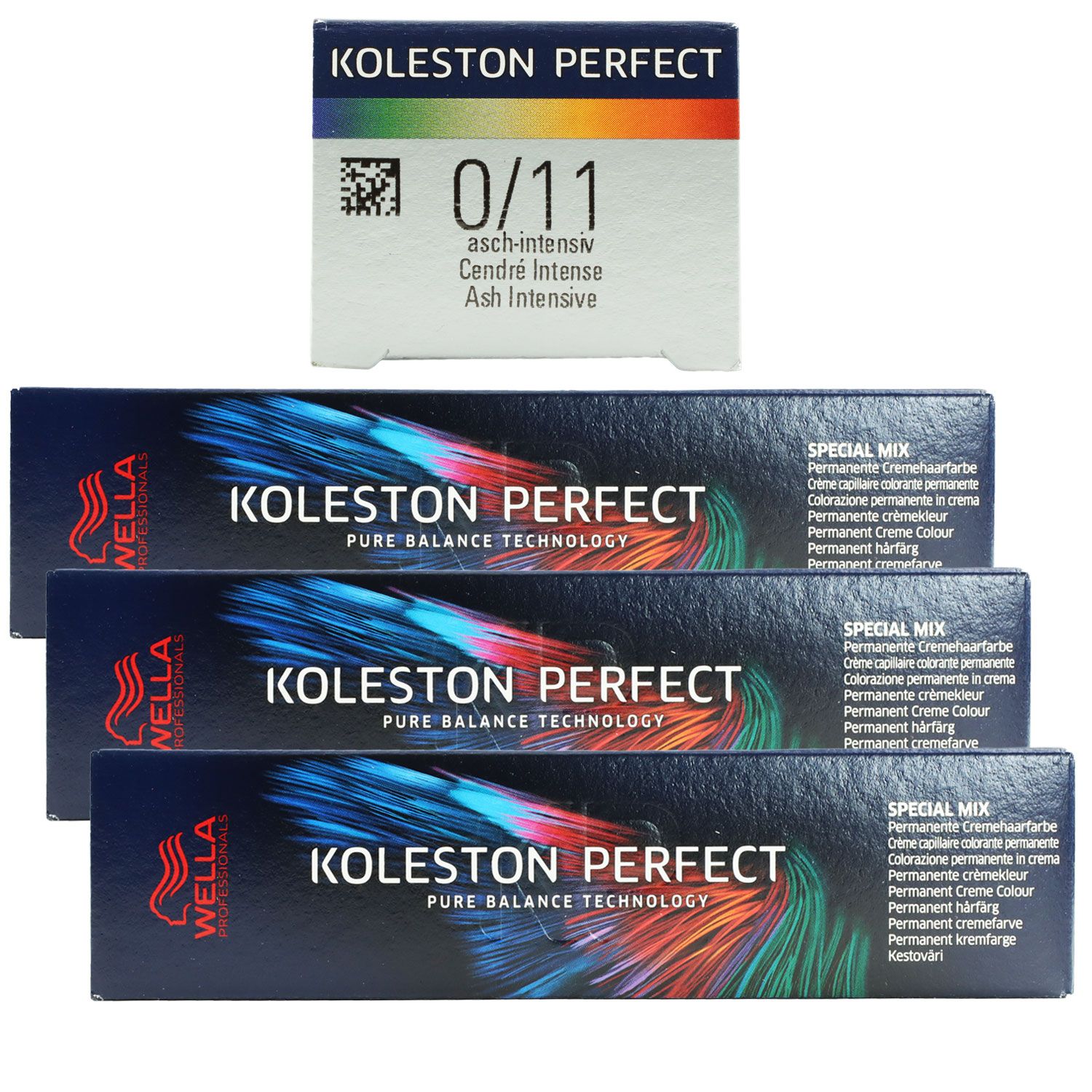 Wella Koleston Perfect ME Special Mix 3 x 60 ml 0/11 Asch Intensiv Set