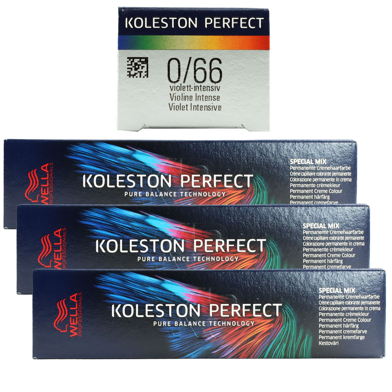 Wella Koleston Perfect ME Special Mix 3 x 60 ml 0/66 Violett Intensiv Set