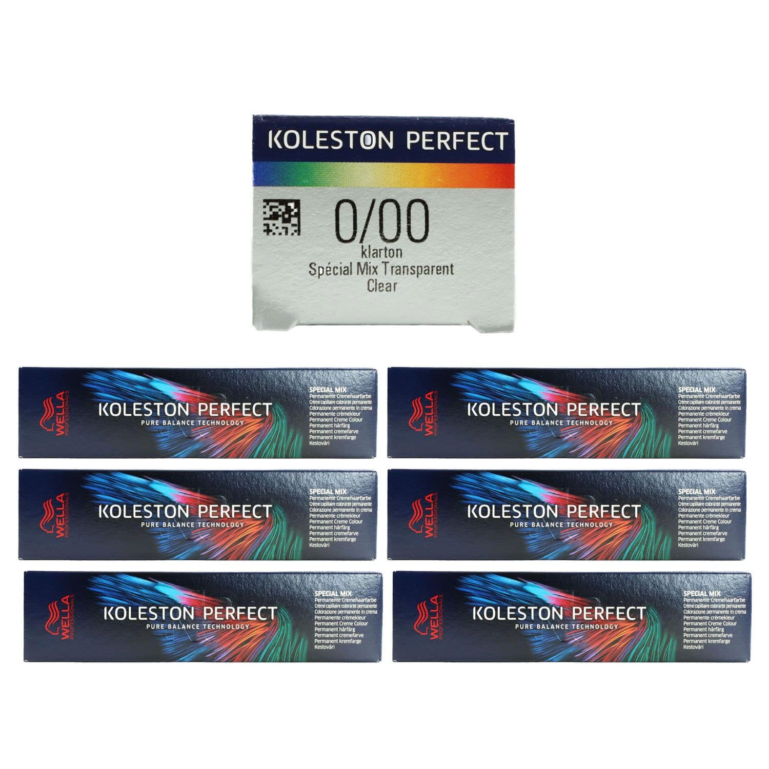 Wella Koleston Perfect ME Special Mix 6 x 60 ml 0/00 Klarton Set