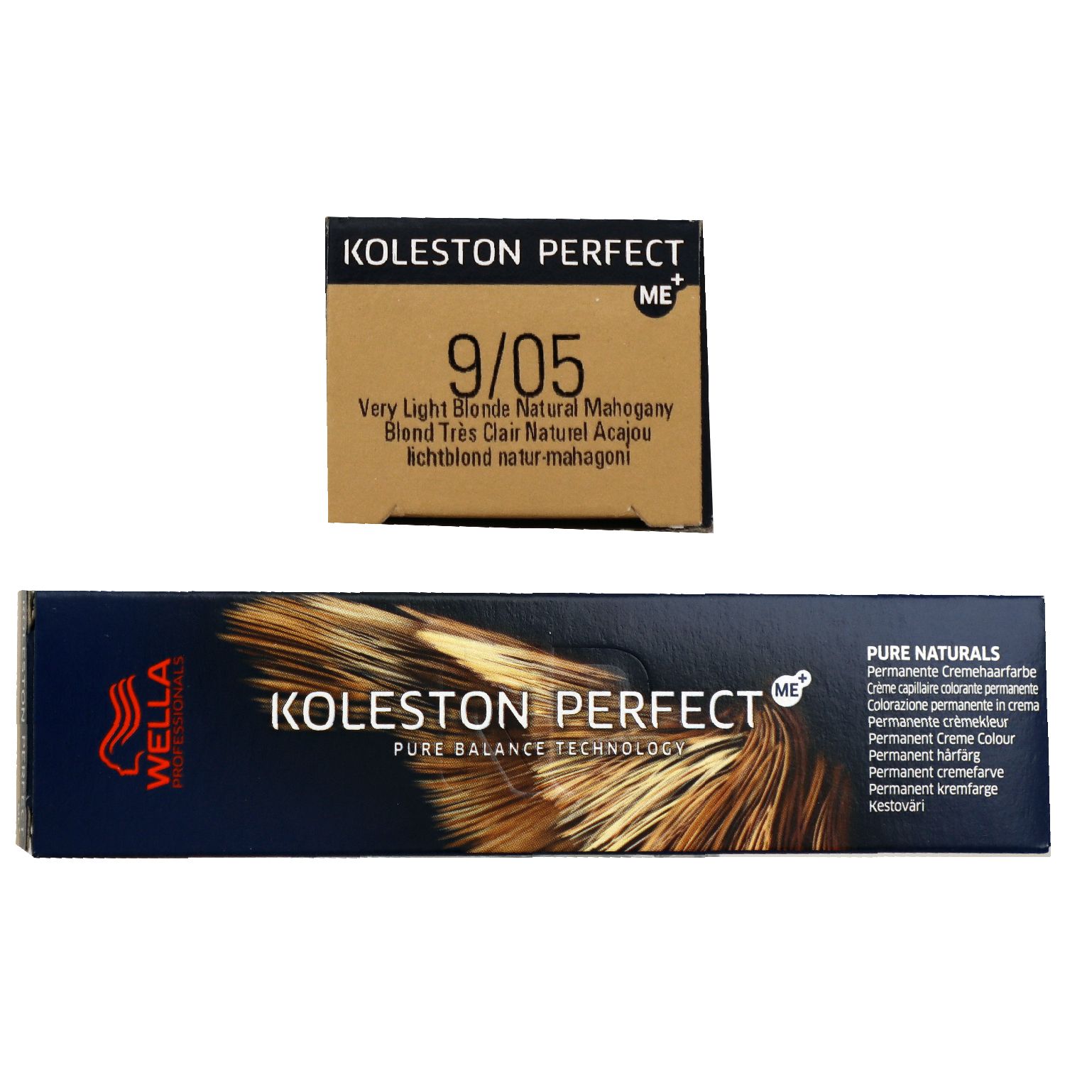 Wella Koleston Perfect Pure Naturals 60 ml 9/05 lichtblond natur mahagoni