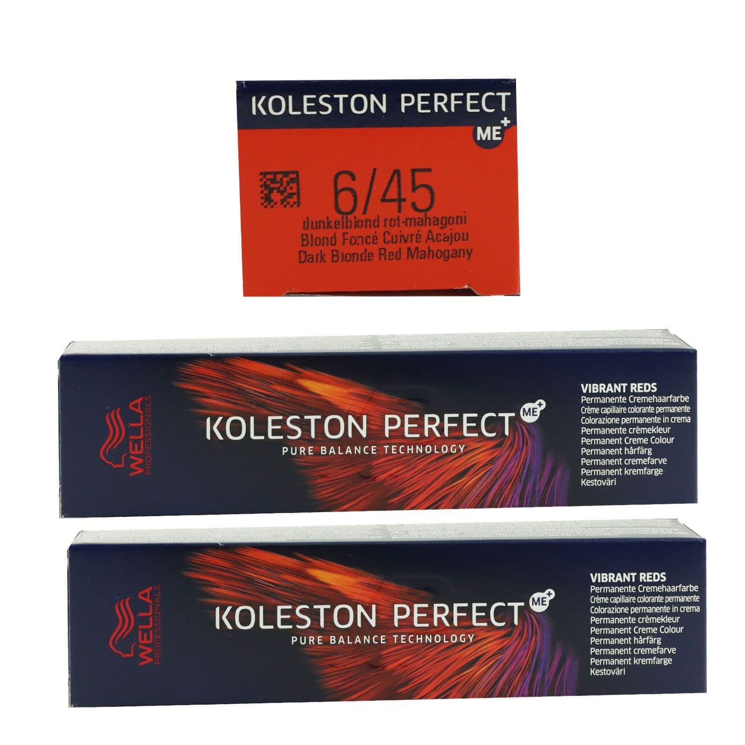 Wella Koleston Vibrant Reds 2 x 60 ml 6/45 dunkelblond rot mahagoni Set