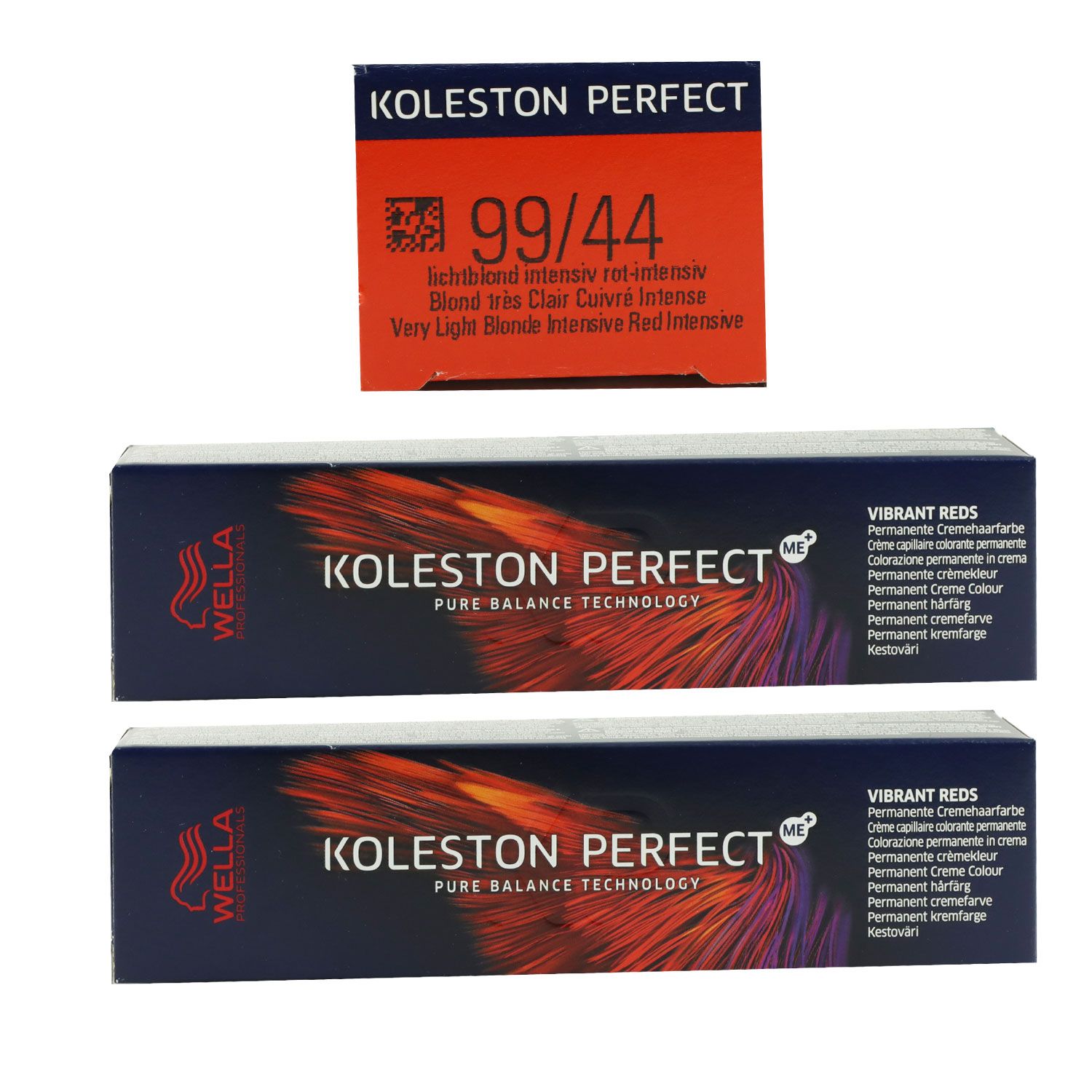 Wella Koleston Vibrant Reds 2 x 60 ml 99/44 lichtblond intensiv rot intensiv Set
