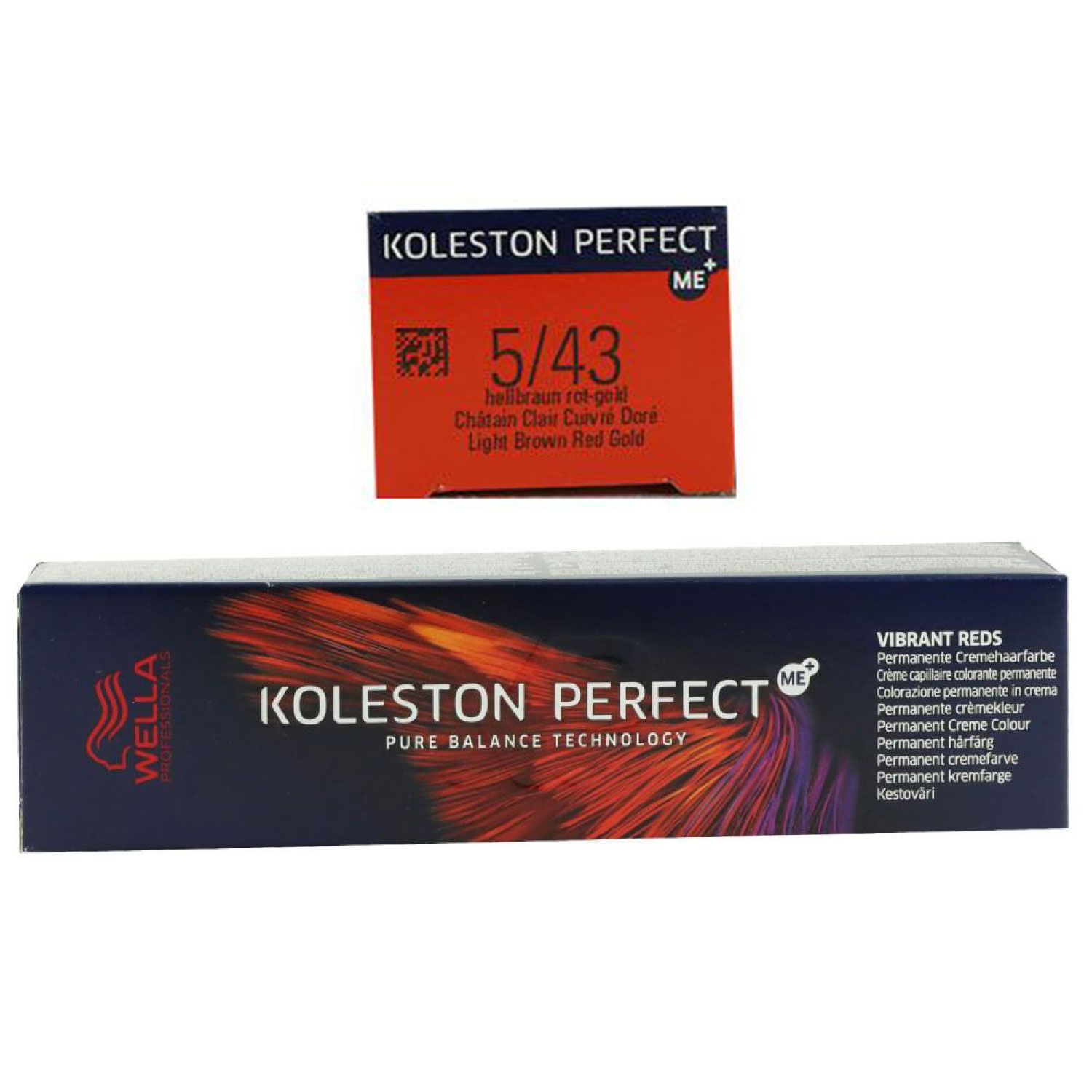 Wella Koleston Vibrant Reds 60 ml 5/43 hellbraun rot gold