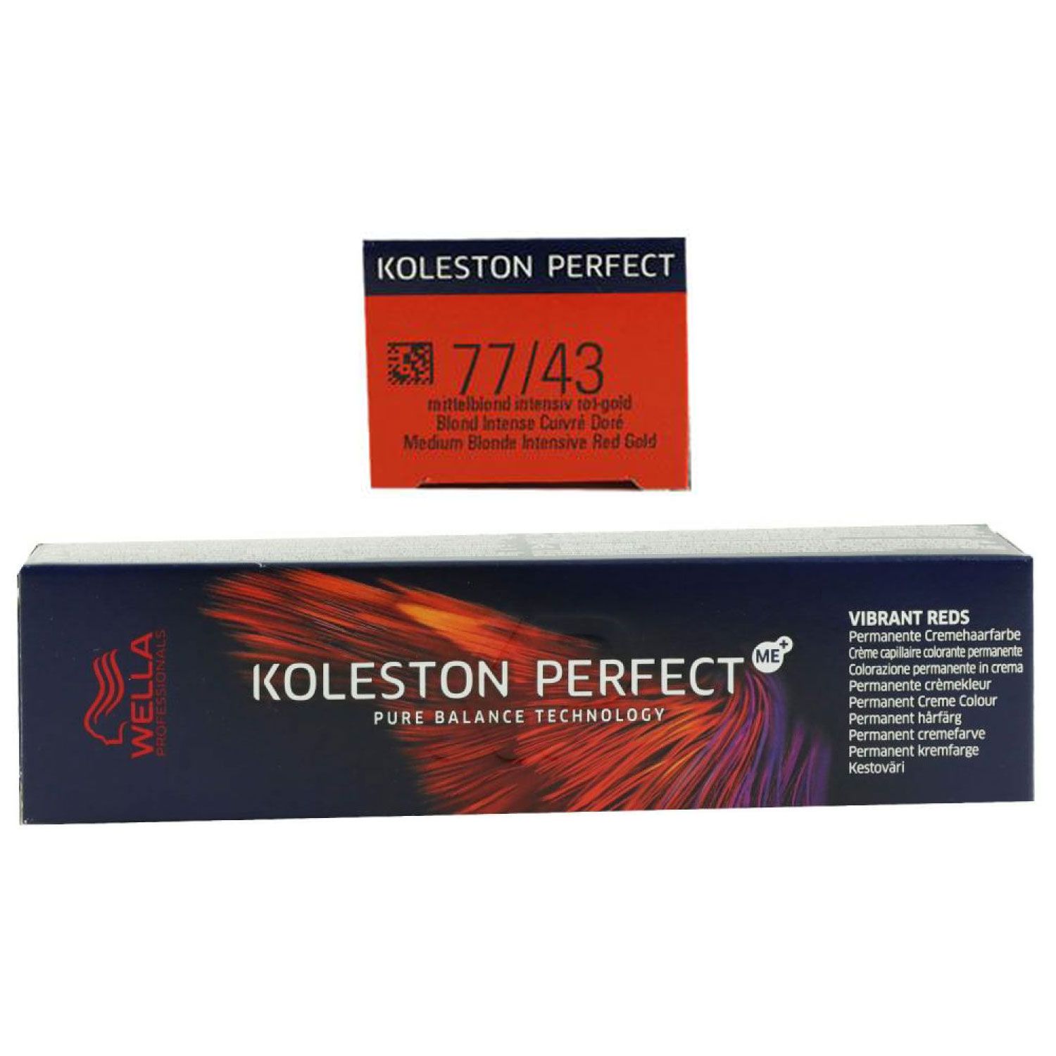 Wella Koleston Vibrant Reds 60 ml 77/43 mittelblond intensiv rot gold
