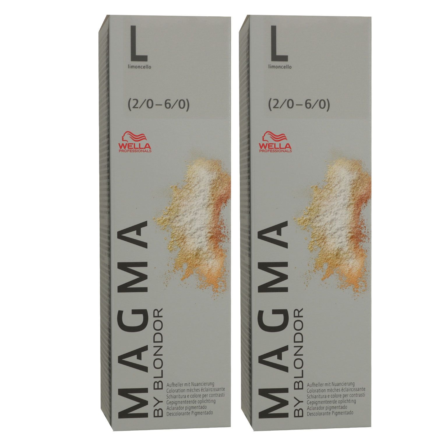 Wella Magma 2 x 120 g /01 L Limoncello aufhellende Str�hnen Haarfarbe Set