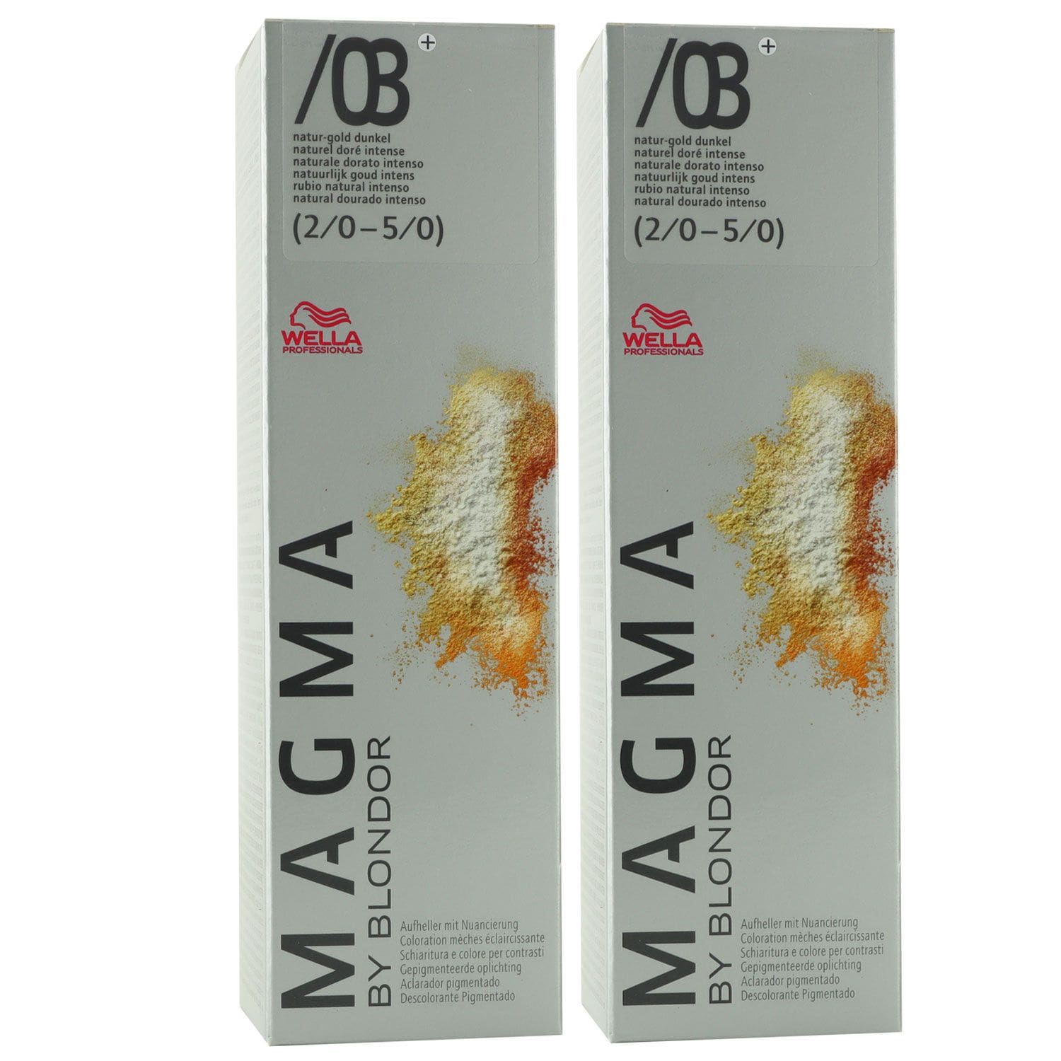 Wella Magma 2 x 120 g /03+ natur-gold dunkel aufhellende Str�hnen-Haarfarbe Set