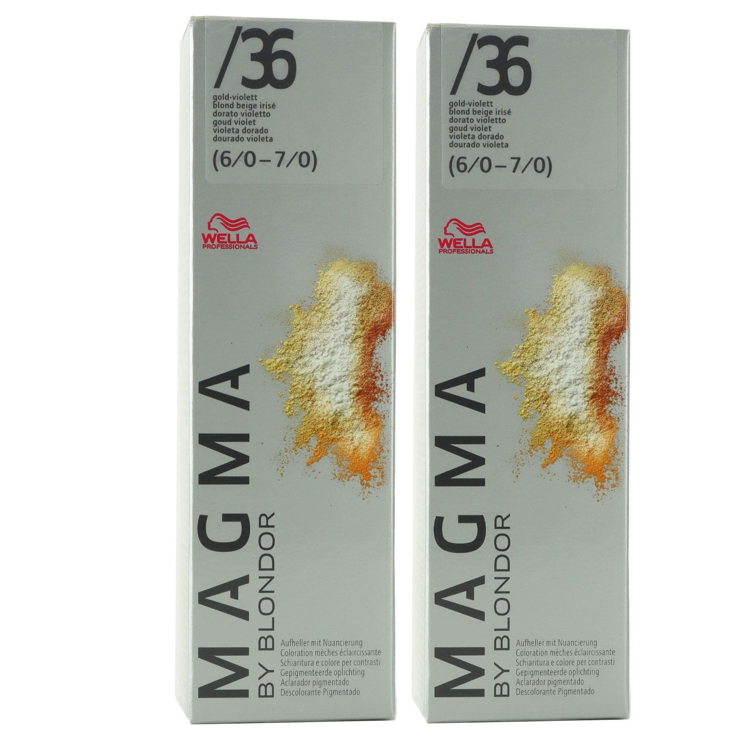 Wella Magma 2 x 120 g /36 gold violett aufhellende Str�hnen-Haarfarbe Set