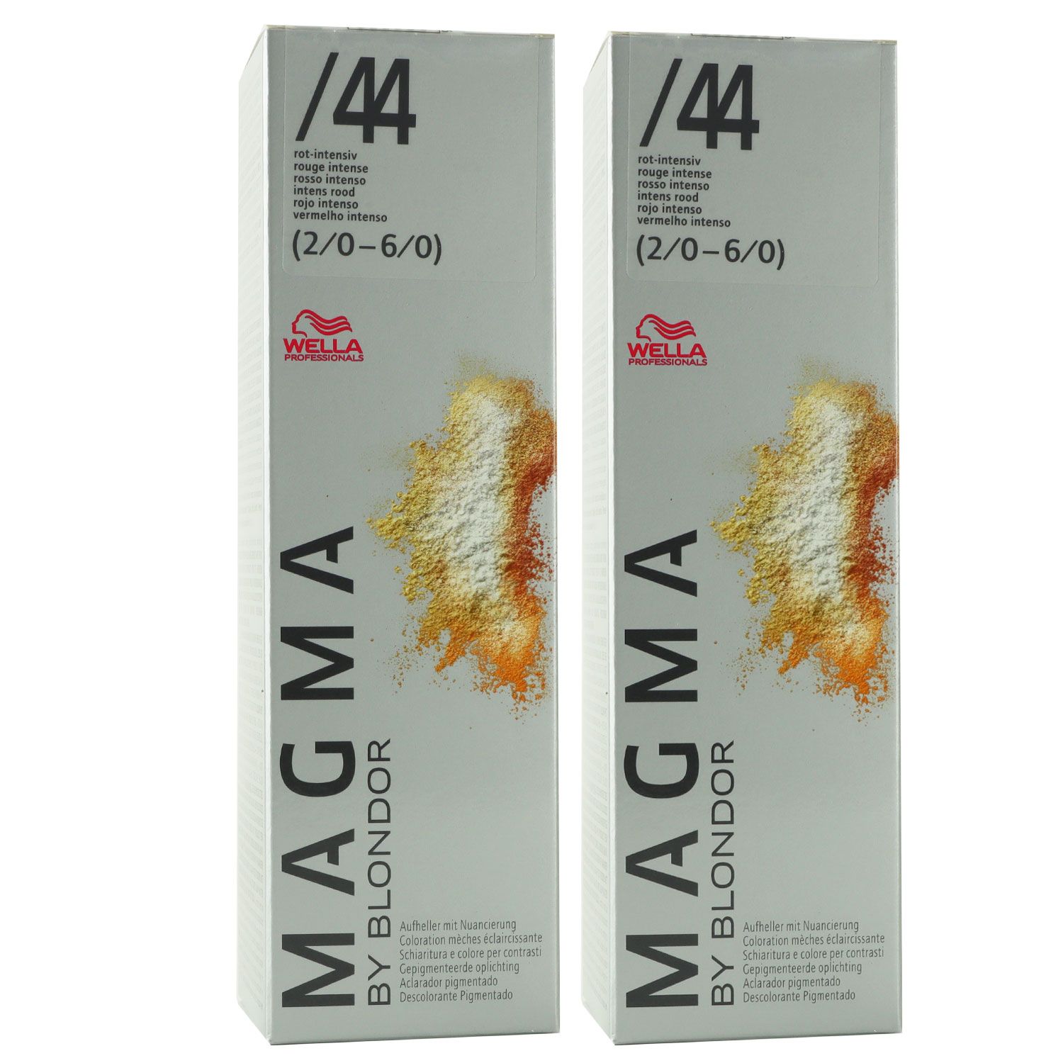 Wella Magma 2 x 120 g /44 rot intensiv aufhellende Str�hnen-Haarfarbe Set