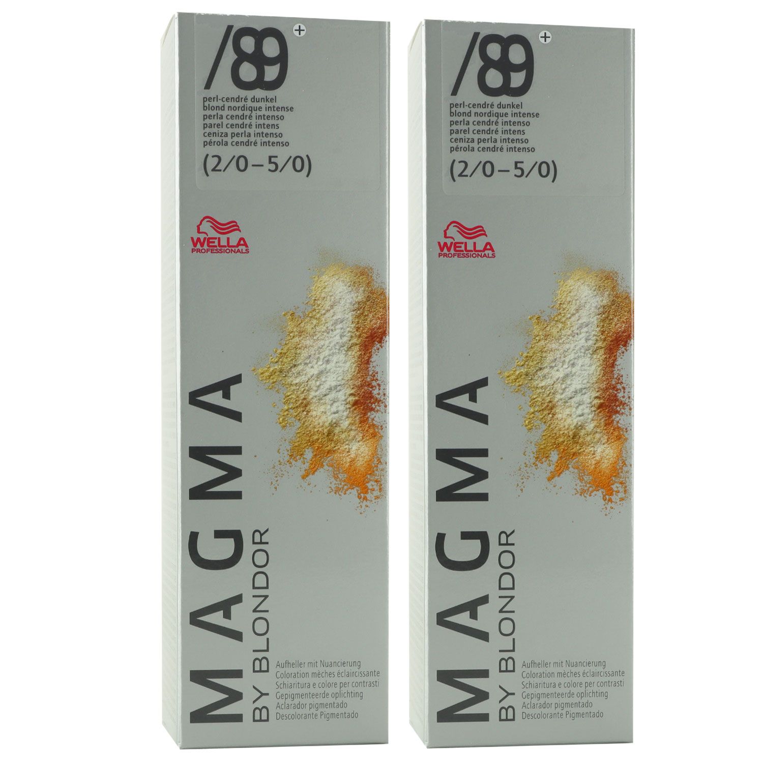 Wella Magma 2 x 120 g /89+ perl-cendre dunkel aufhellende Str�hnen-Haarfarbe Set