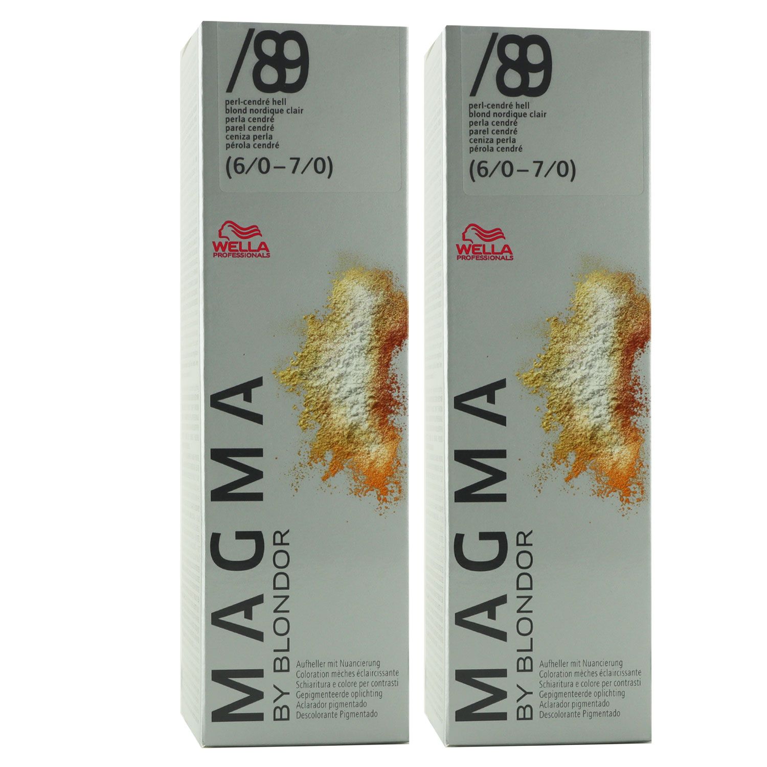 Wella Magma 2 x 120 g /89 perl-cendre hell aufhellende Str�hnen-Haarfarbe Set