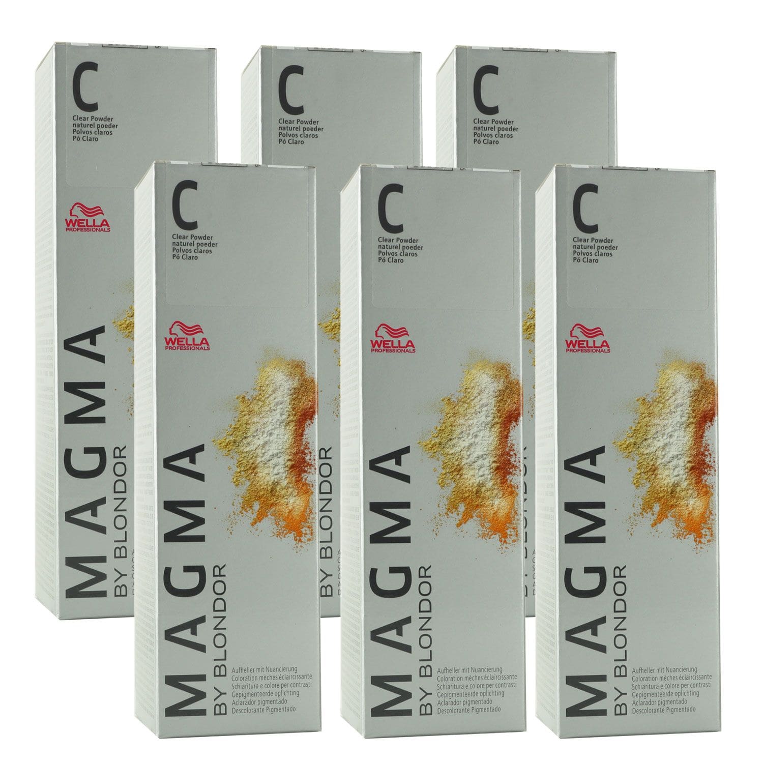 Wella Magma Clear Powder C /00 6 x 120 g Verdickungs Puder f�r Freehand Techniken Set