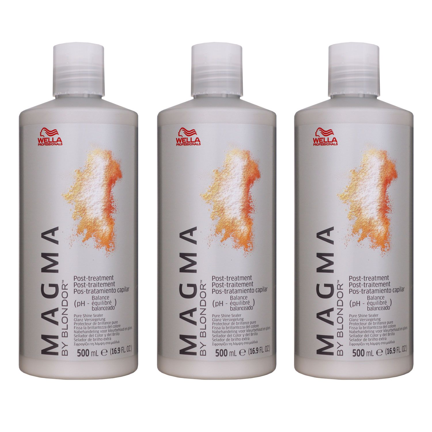 Wella Magma Post Treatment 3 x 500 ml Conditioner Pflegesp�lung Sp�lung Set Haarpflege