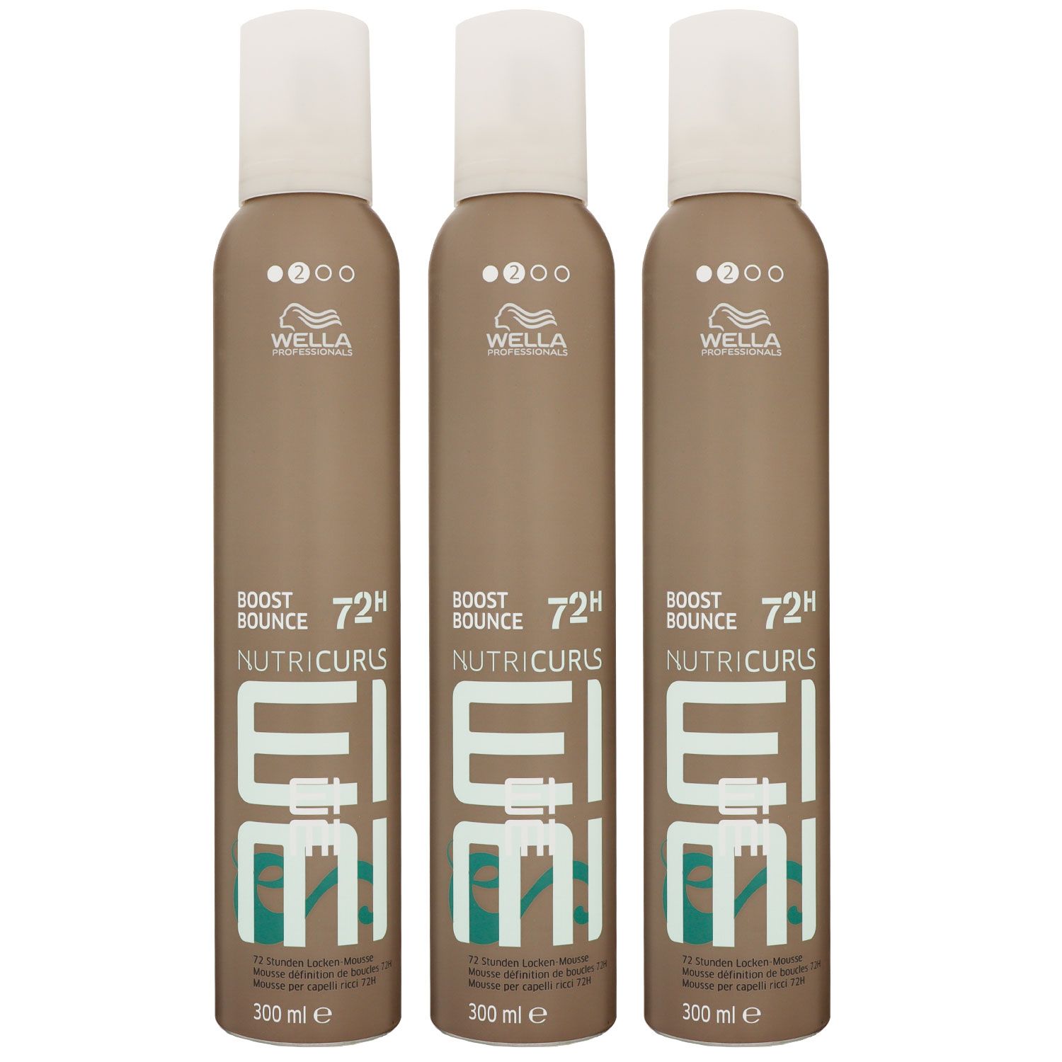 Wella Nutricurls Boost Bounce 3 x 300 ml Locken Schaumfestiger Set