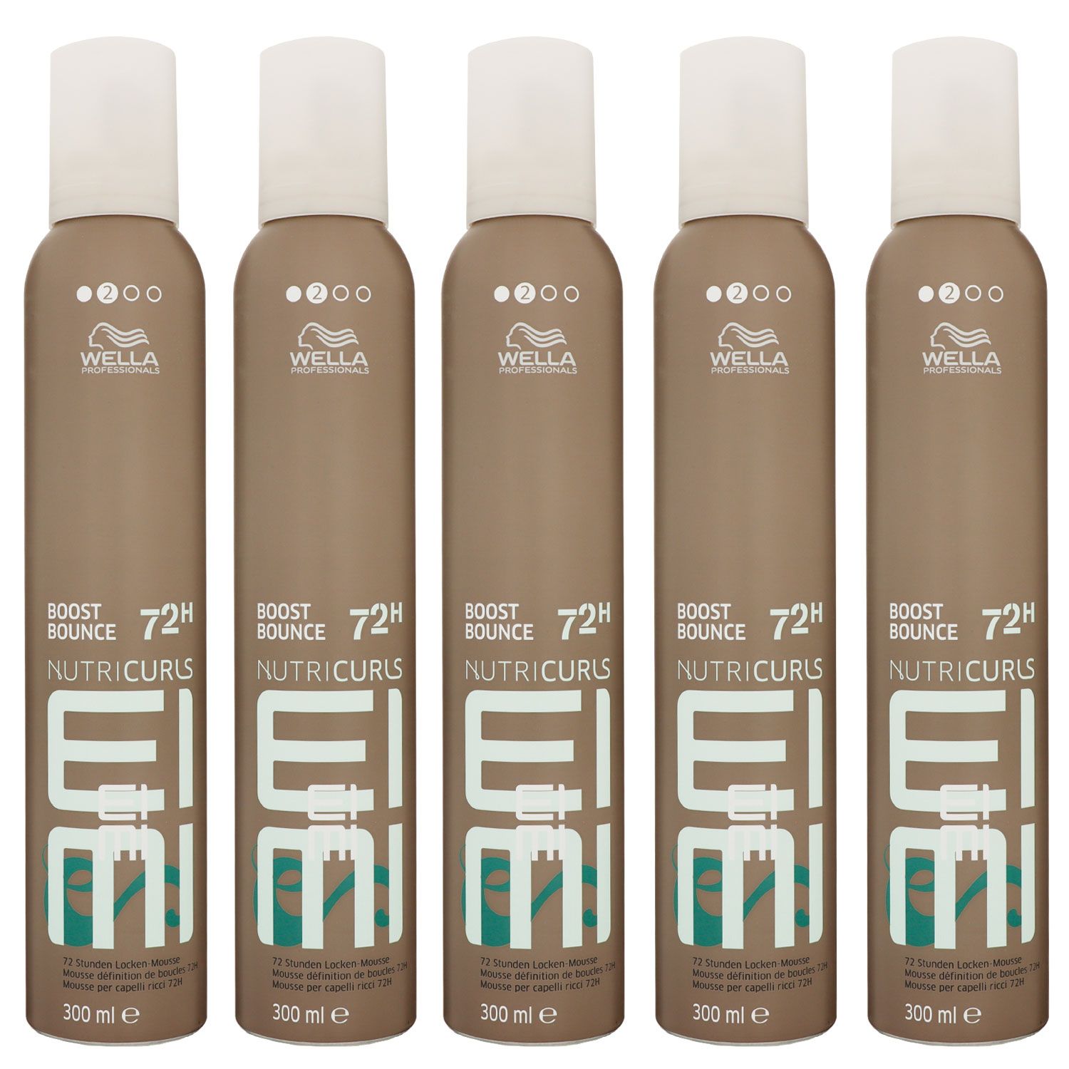 Wella Nutricurls Boost Bounce 5 x 300 ml Locken Schaumfestiger Set