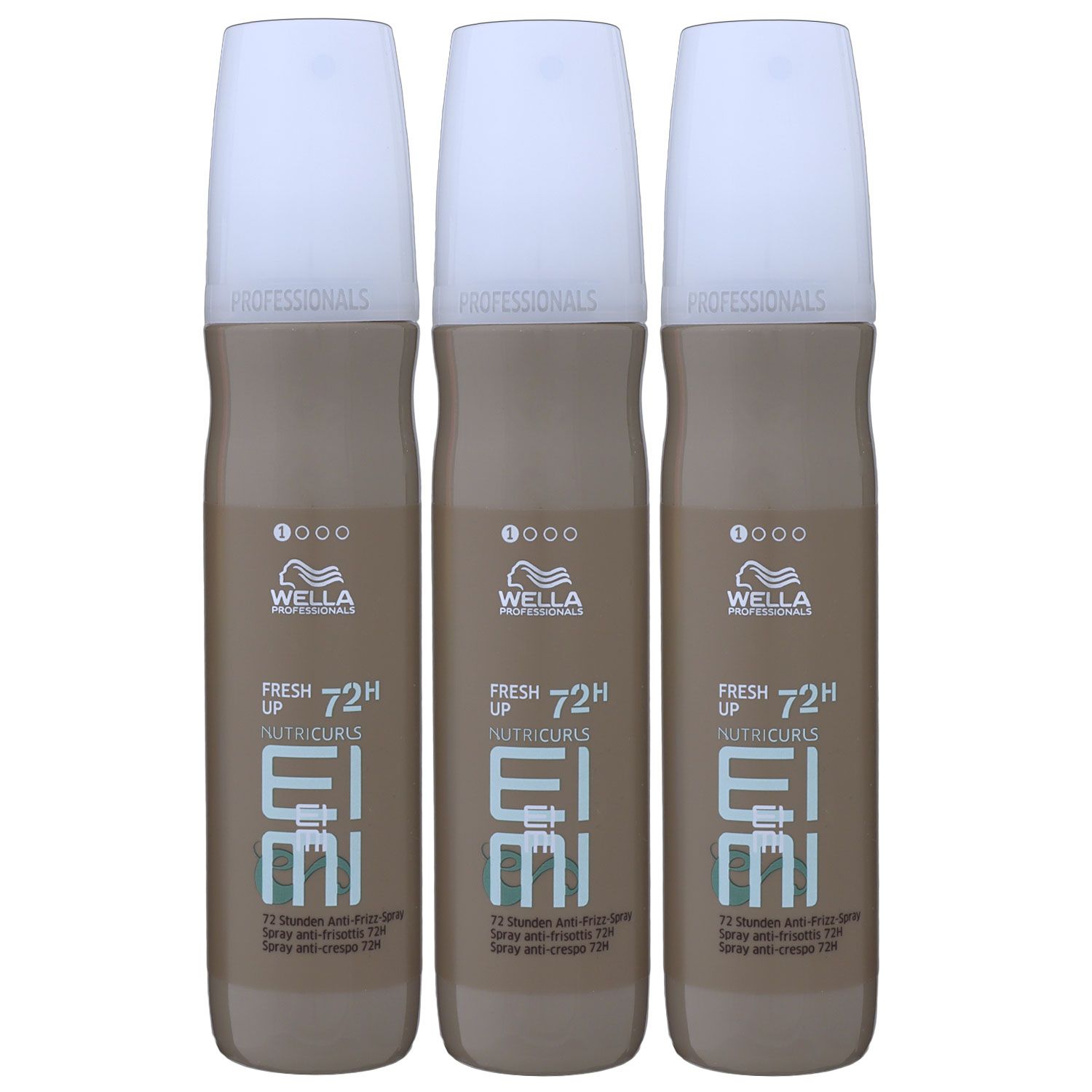 Wella Nutricurls Fresh Up 3 x 150 ml Anti-Frizz-Spray Set