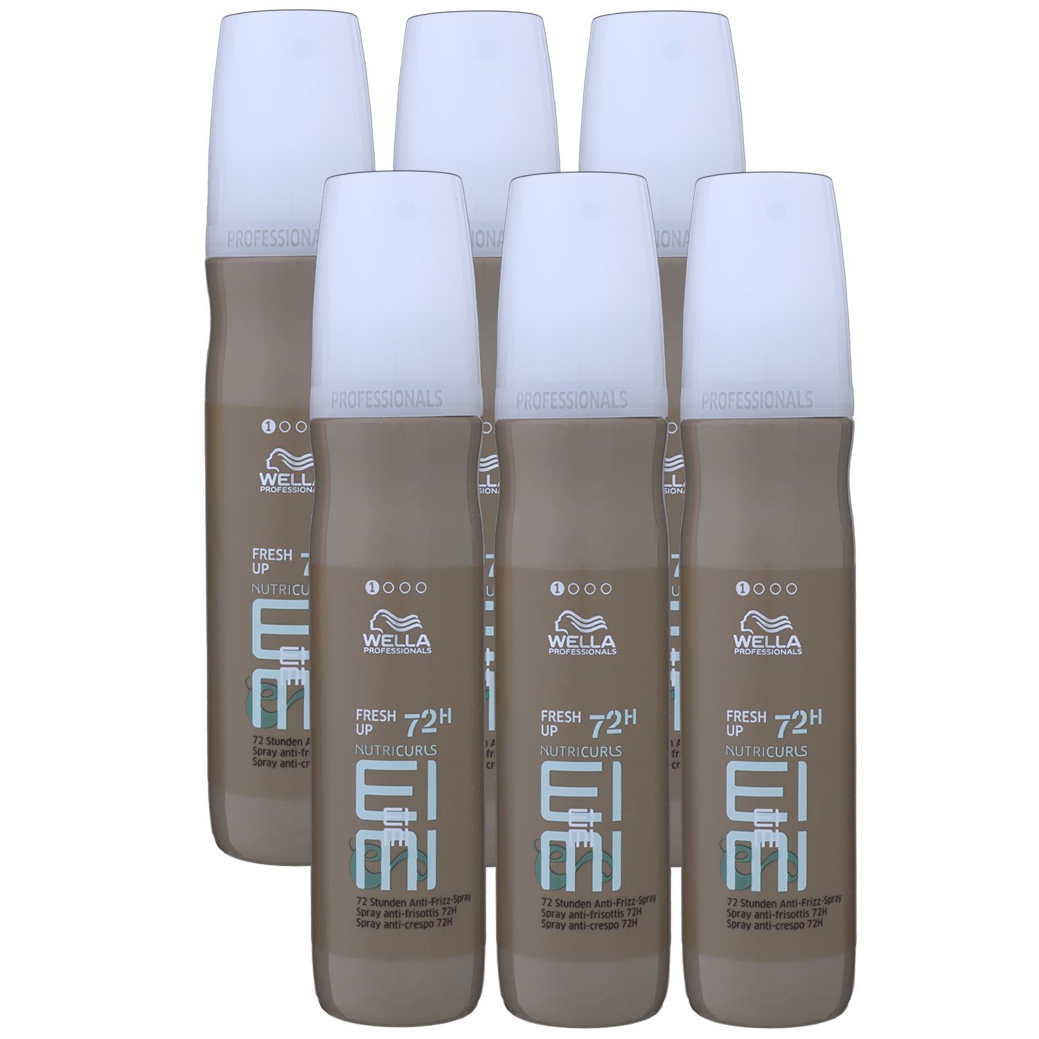 Wella Nutricurls Fresh Up 6 x 150 ml Anti-Frizz-Spray Set