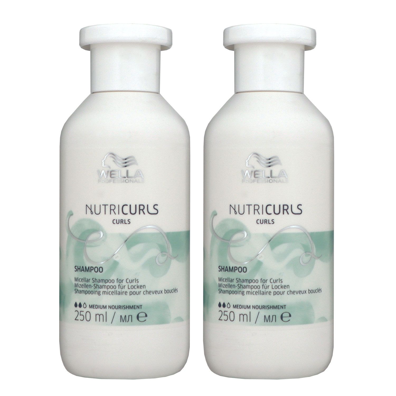 Wella Nutricurls Micellar Curls 2 x 250 ml Shampoo f�r welliges Haar Set