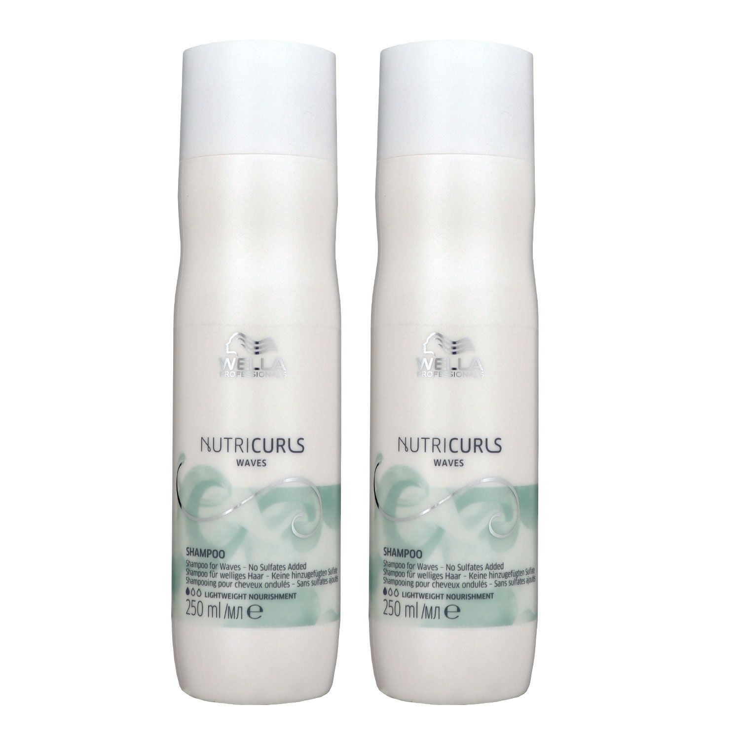 Wella Nutricurls Micellar Waves 2 x 250 ml Shampoo f�r welliges Haar Set