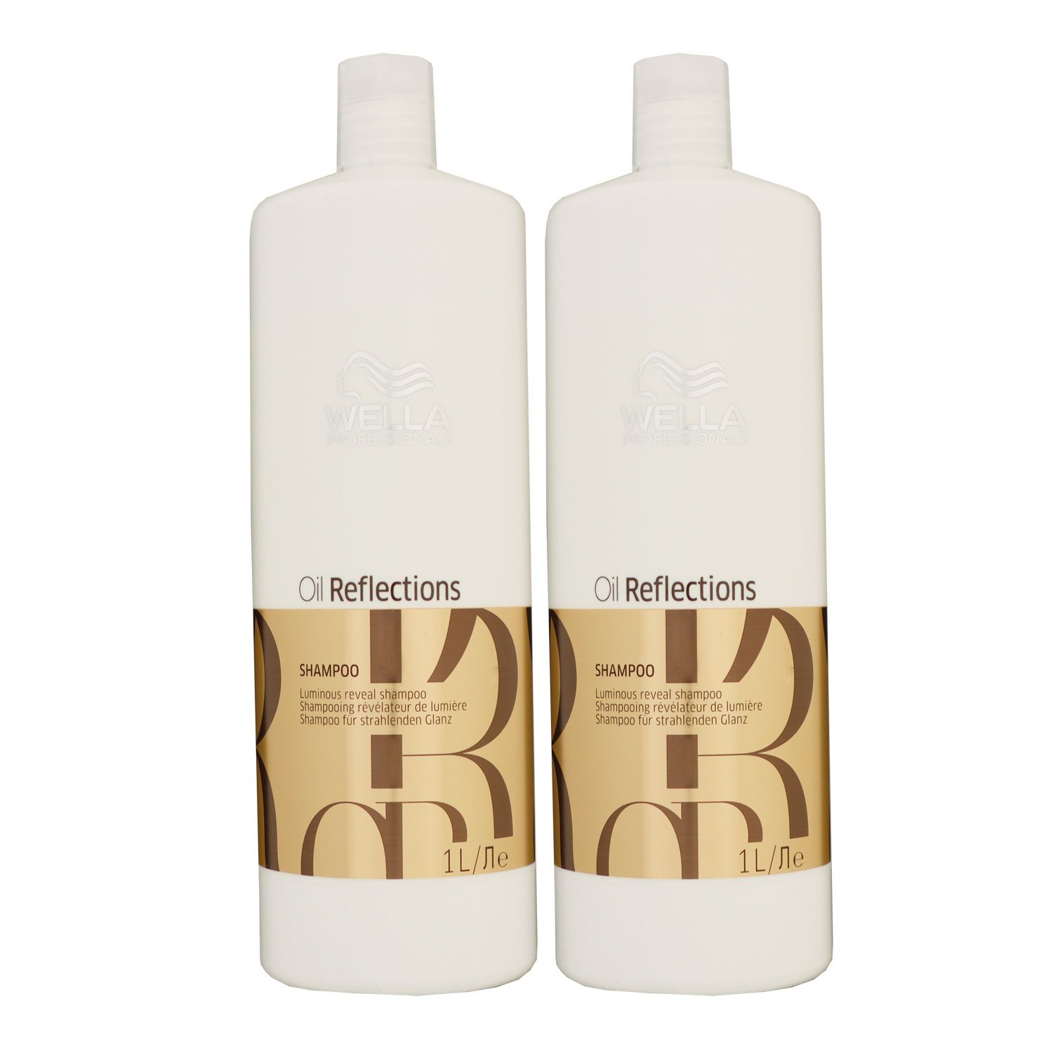 Wella Oil Reflections 2 x 1000 ml Shampoo Feuchtigkeitsshampoo Set
