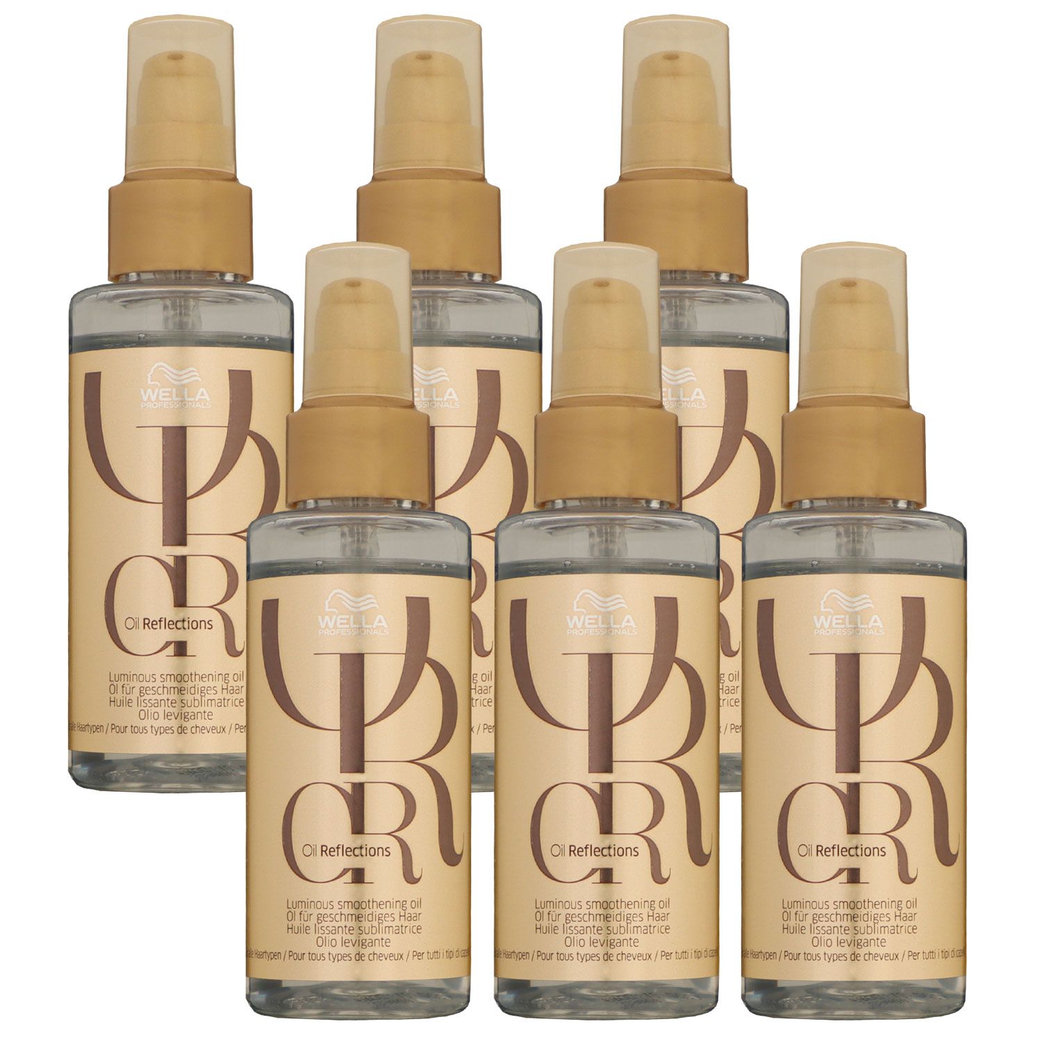 Wella Oil Reflections 6 x 100 ml Haarpflege�l Set