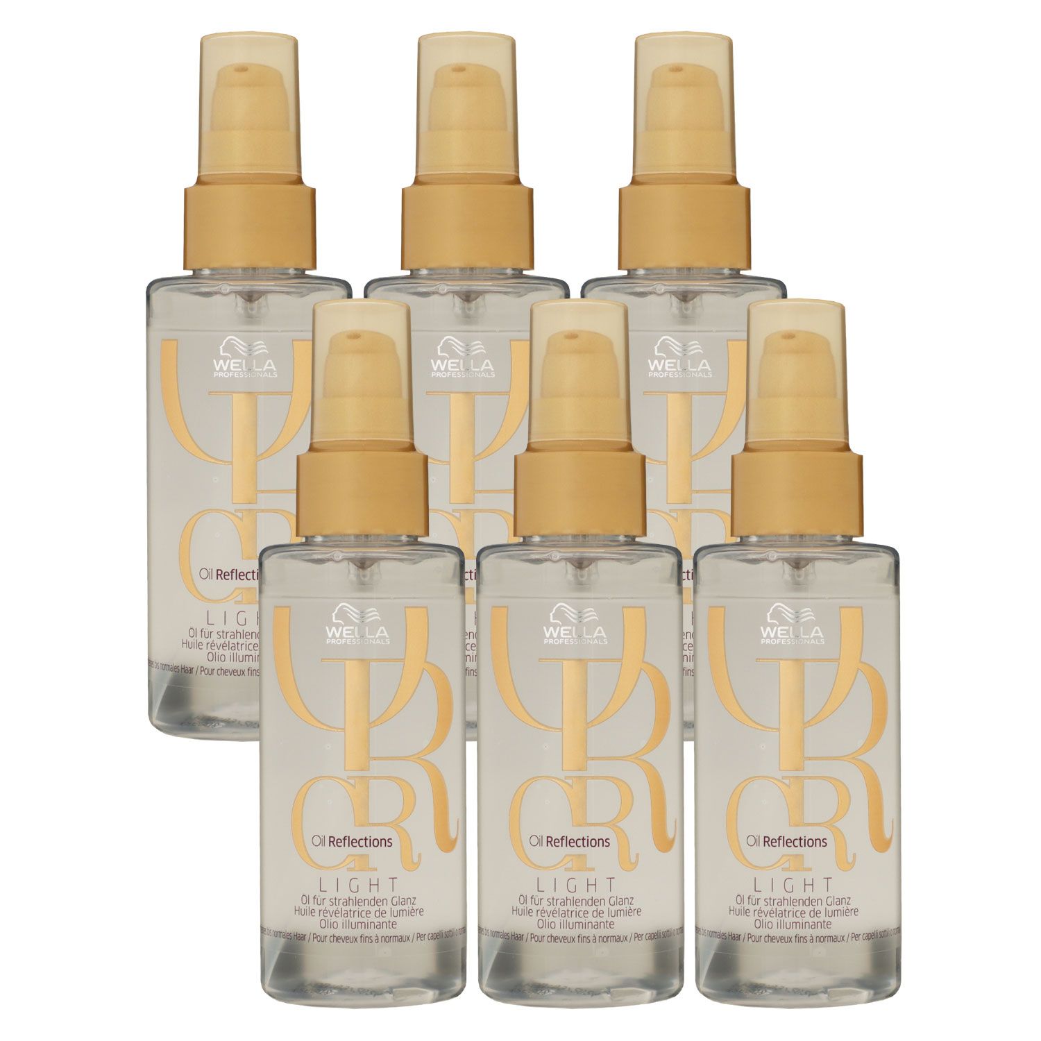 Wella Oil Reflections Light Oil 6 x 100 ml Haarpflege�l Set