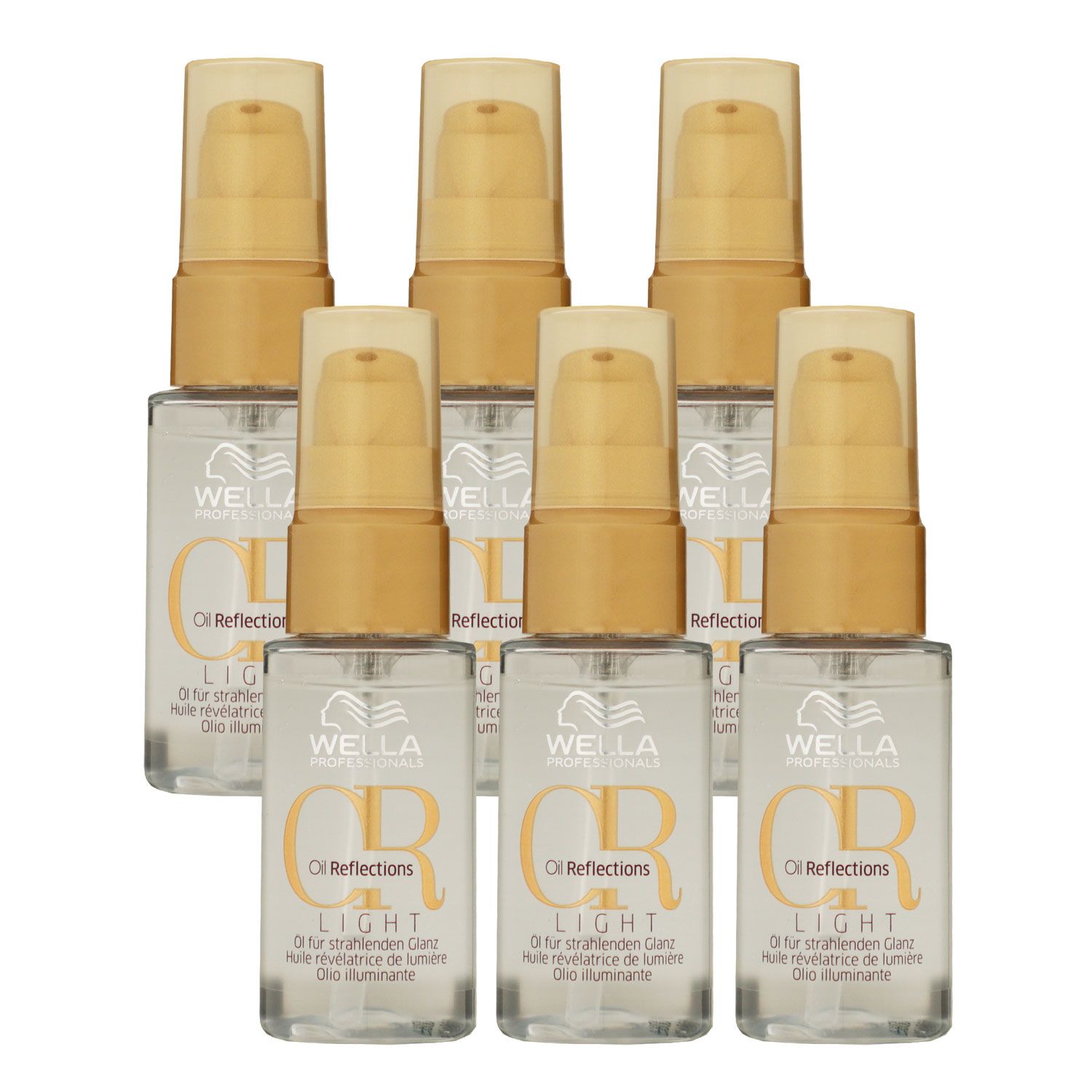 Wella Oil Reflections Light Oil 6 x 30 ml Haarpflege�l Set